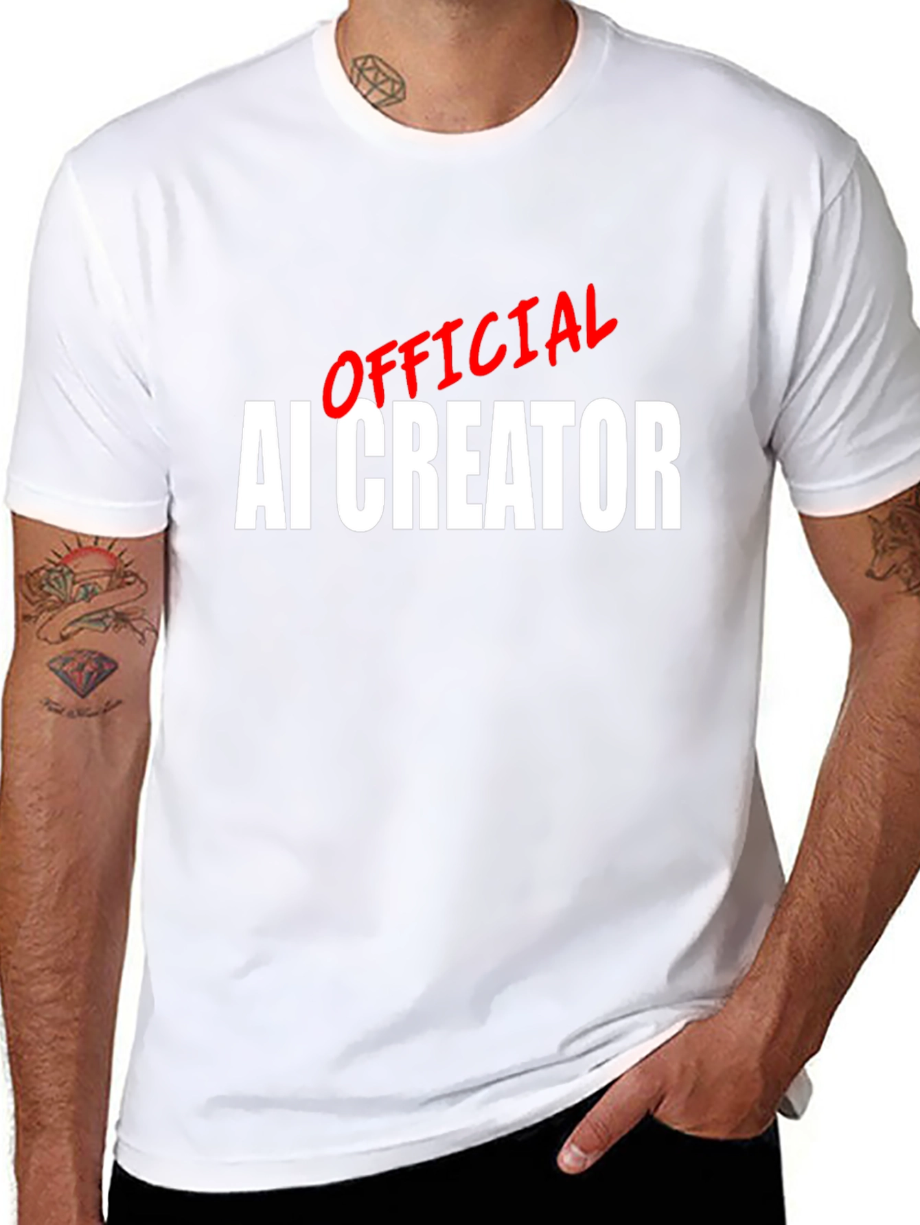 Official AI Creator T-Shirt - Black Bold Design