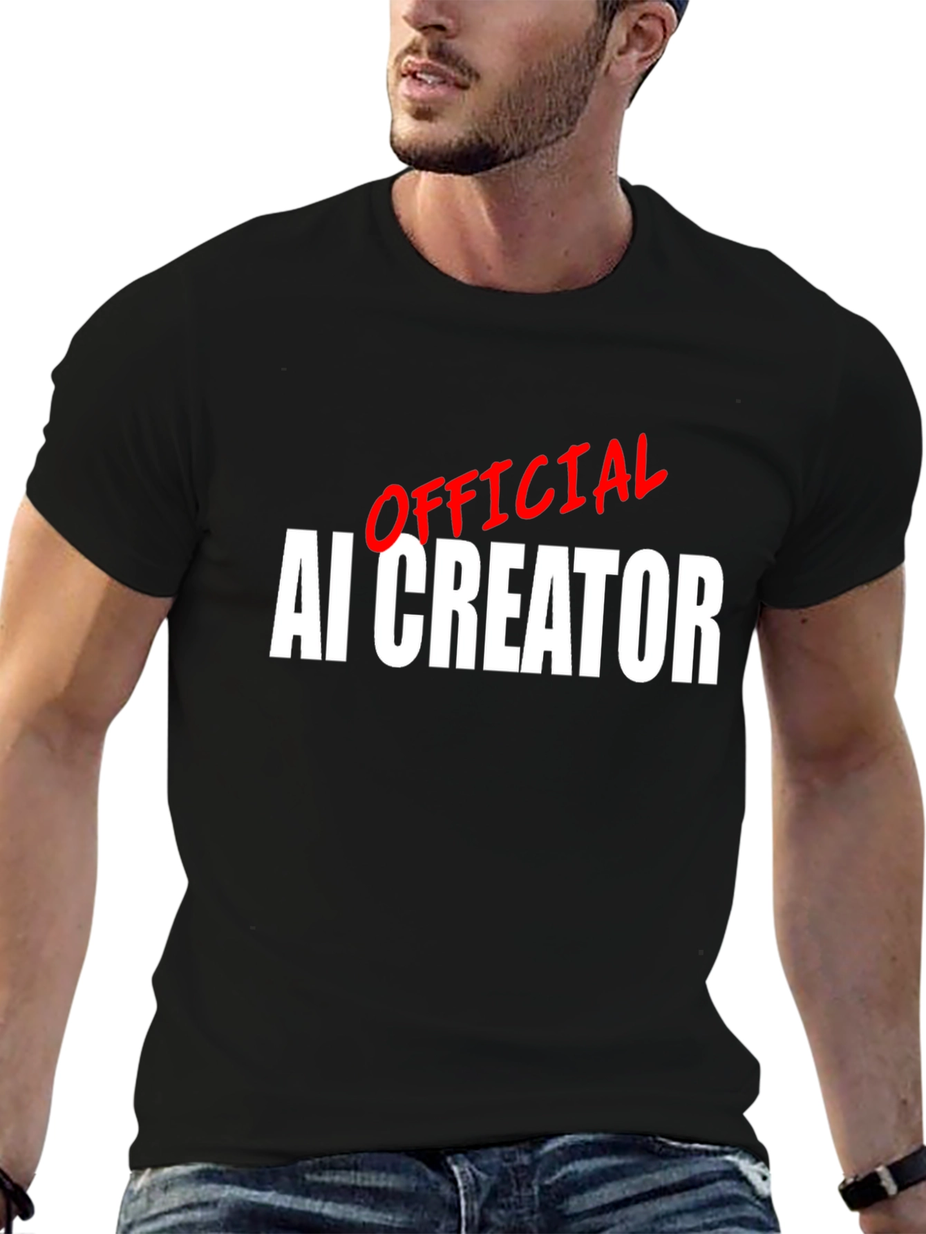 Official AI Creator T-Shirt - Black Bold Design