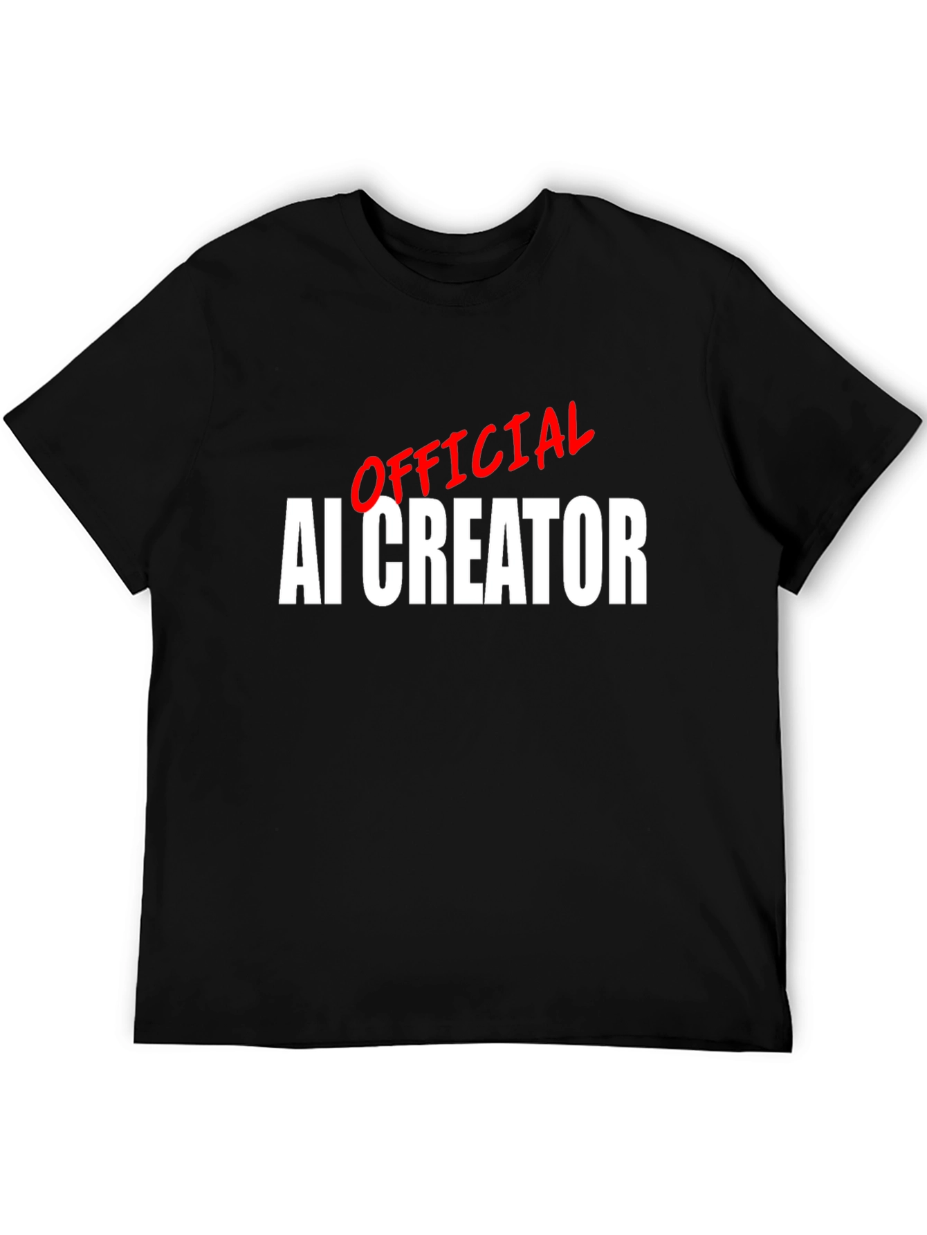 Official AI Creator T-Shirt - Black Bold Design