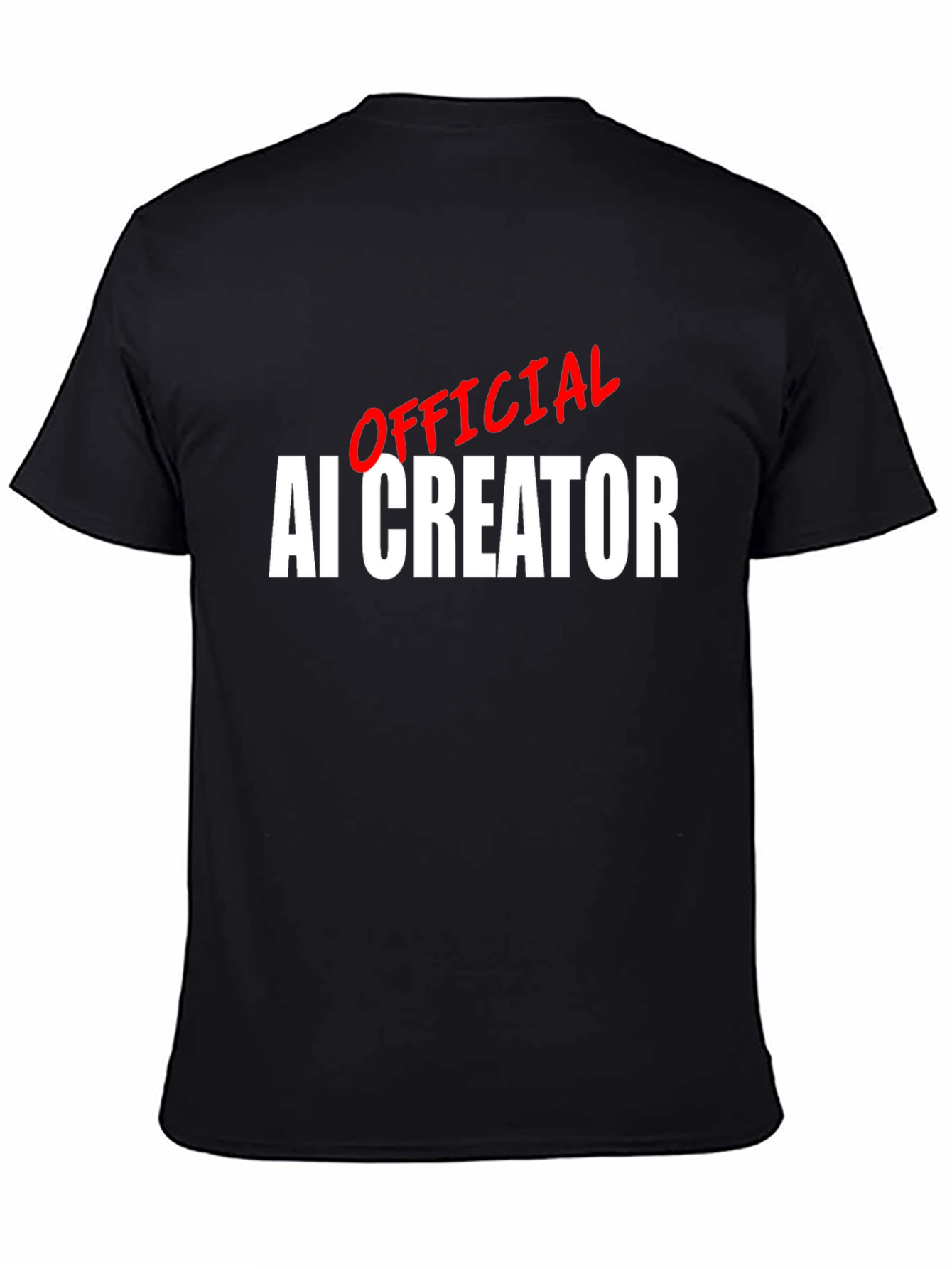 Official AI Creator T-Shirt - Black Bold Design