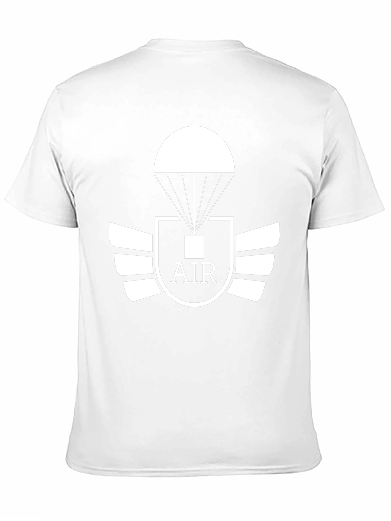 Airborne Parachute T-Shirt - Black Graphic Tee
