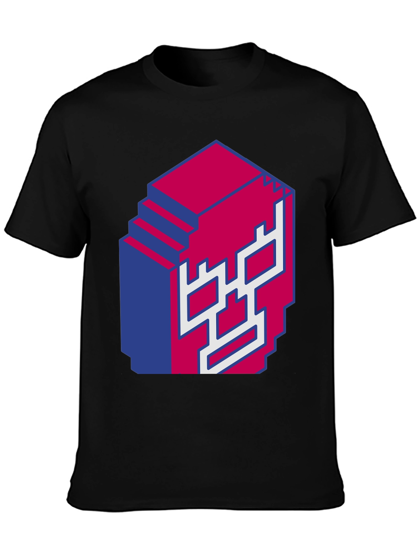 Pixel Skull Graphic Tee - Bold 3D Design