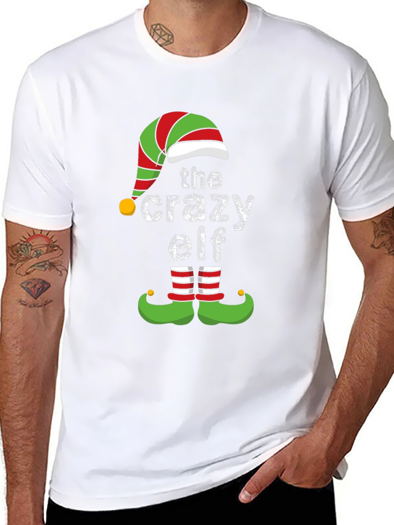 The Crazy Elf Christmas T-Shirt Holiday Tee