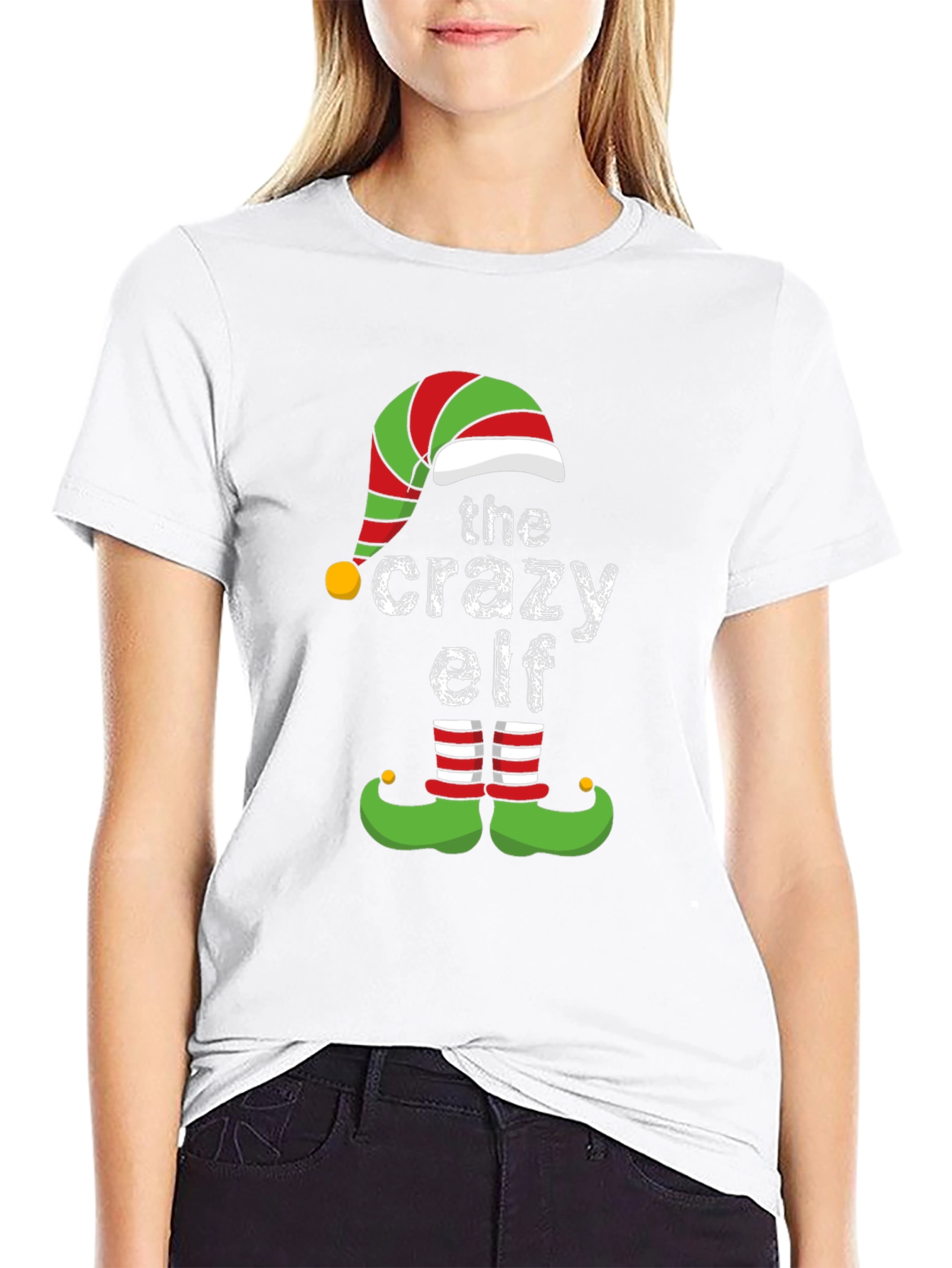 The Crazy Elf Christmas T-Shirt Holiday Tee