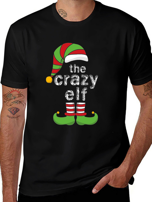 The Crazy Elf Christmas T-Shirt Holiday Tee