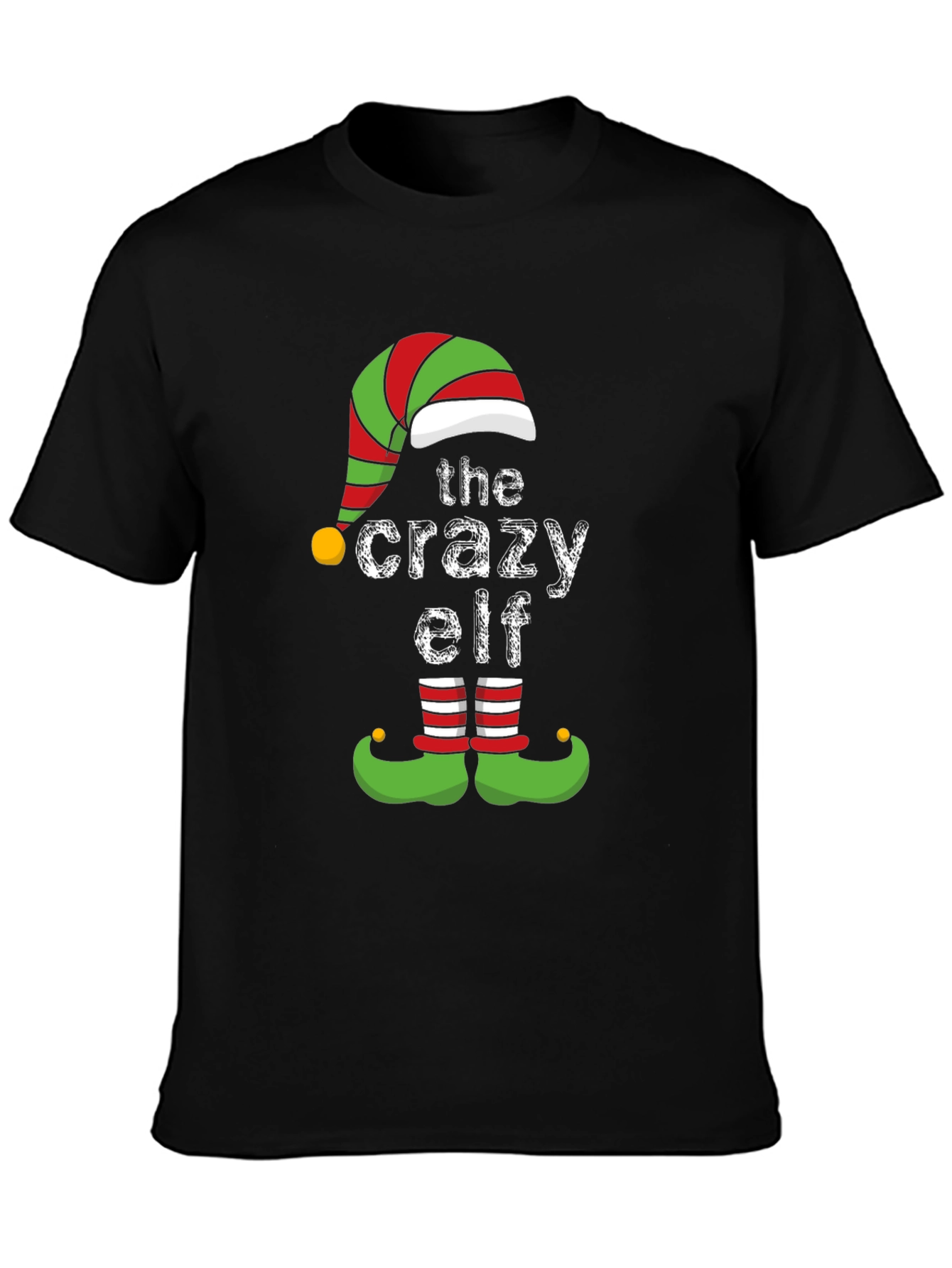 The Crazy Elf Christmas T-Shirt Holiday Tee
