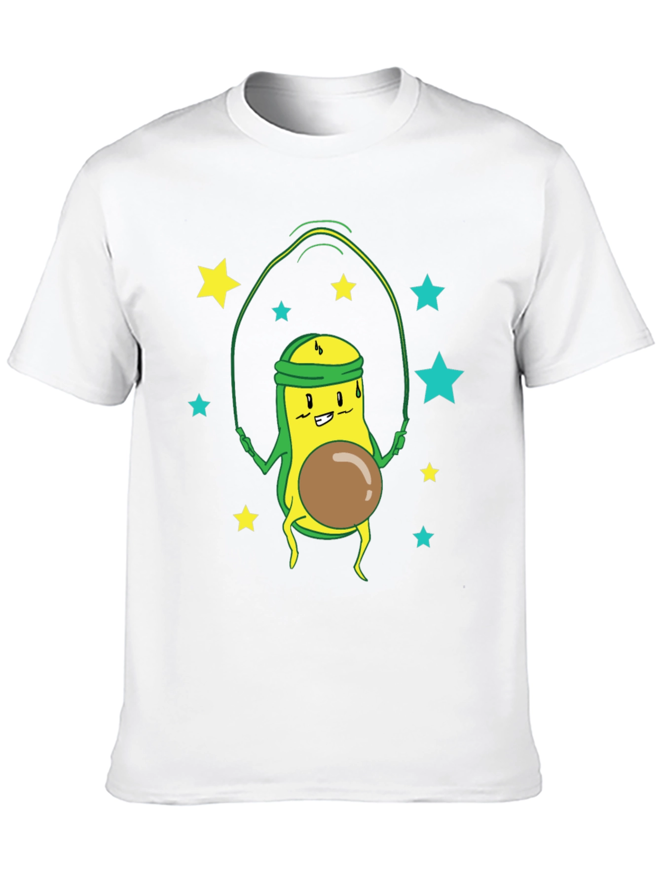 Avocado Jumping Rope T-Shirt - Funny Workout Tee