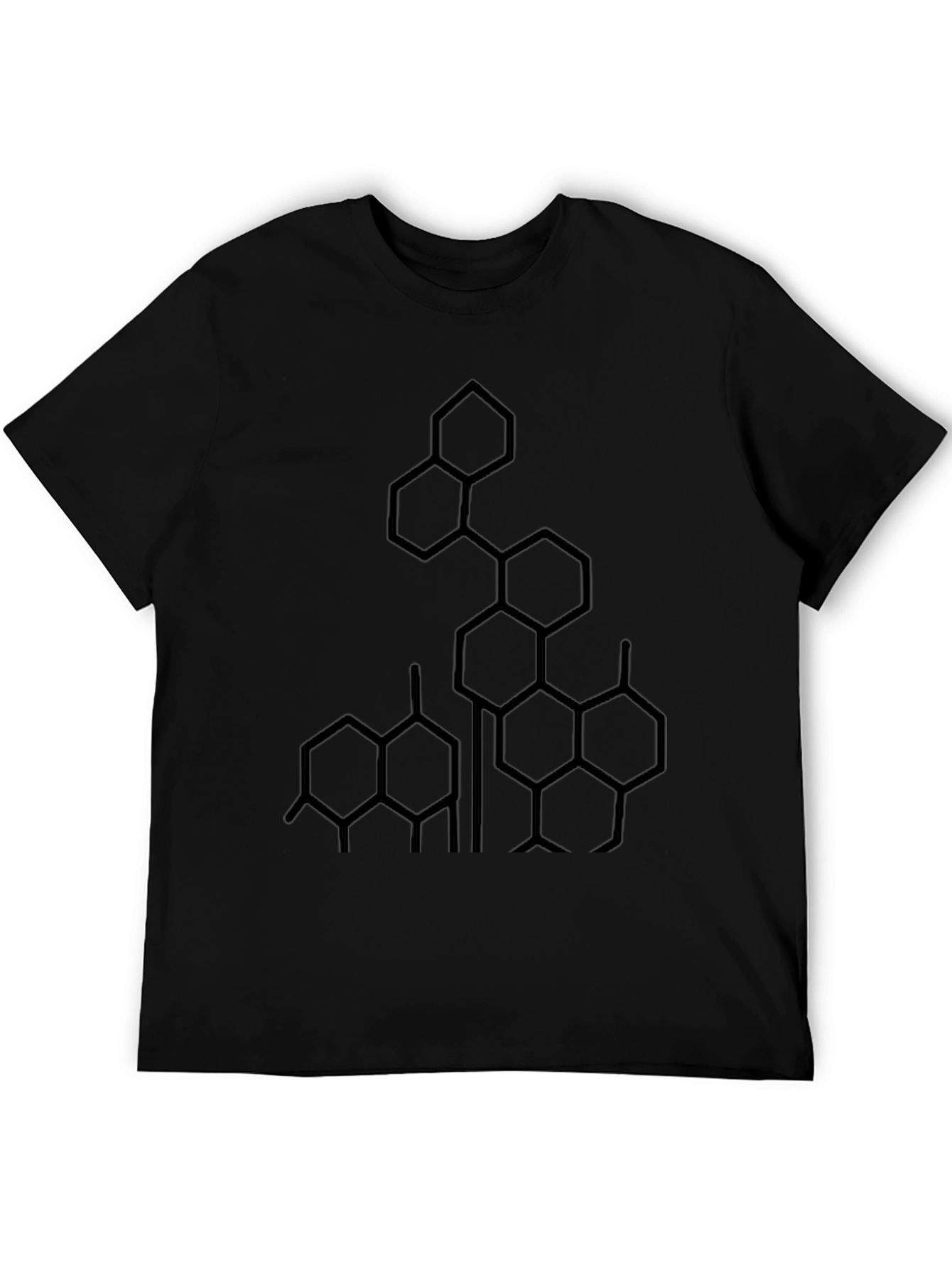 Geometric Graphic Tee - Modern Style