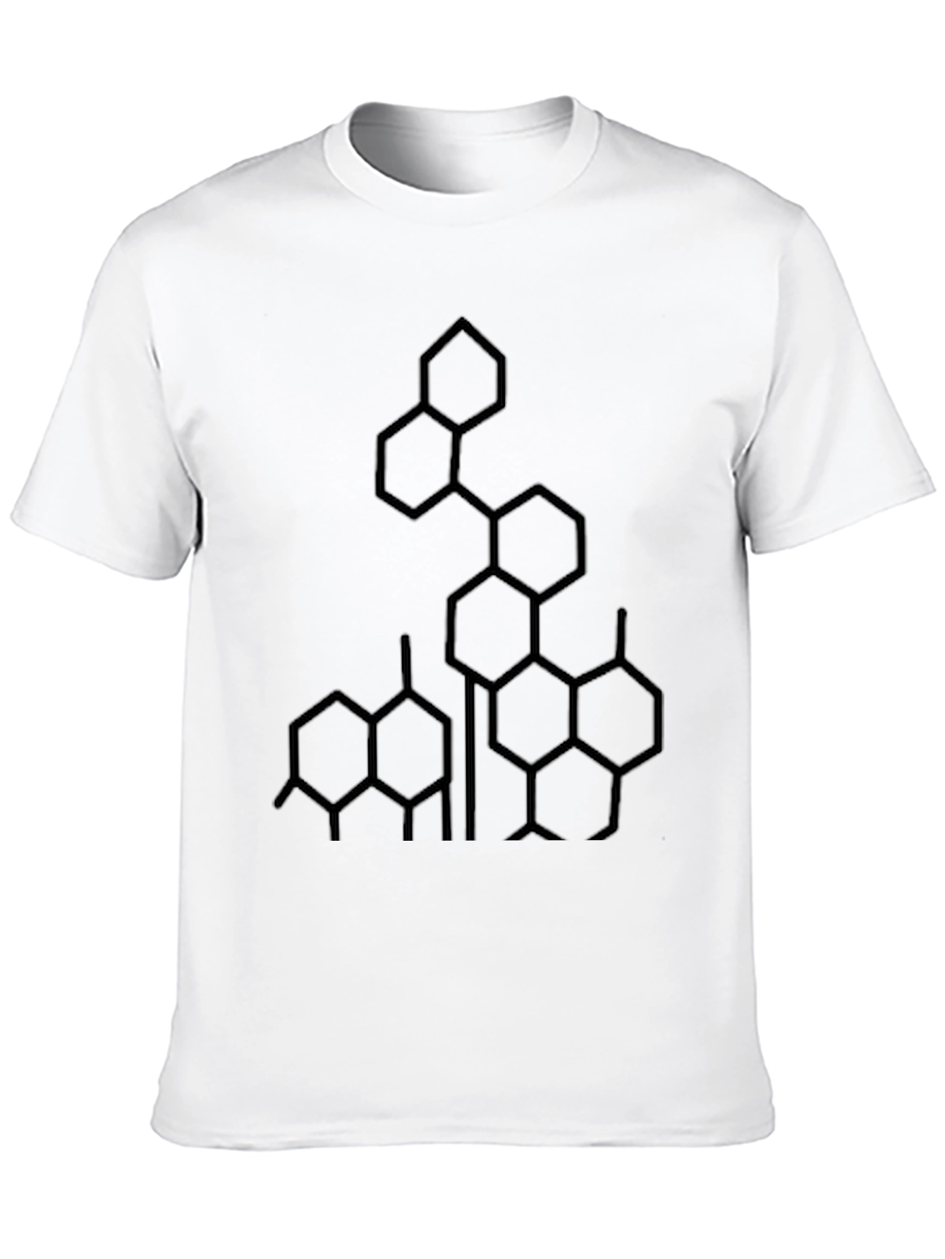 Geometric Graphic Tee - Modern Style
