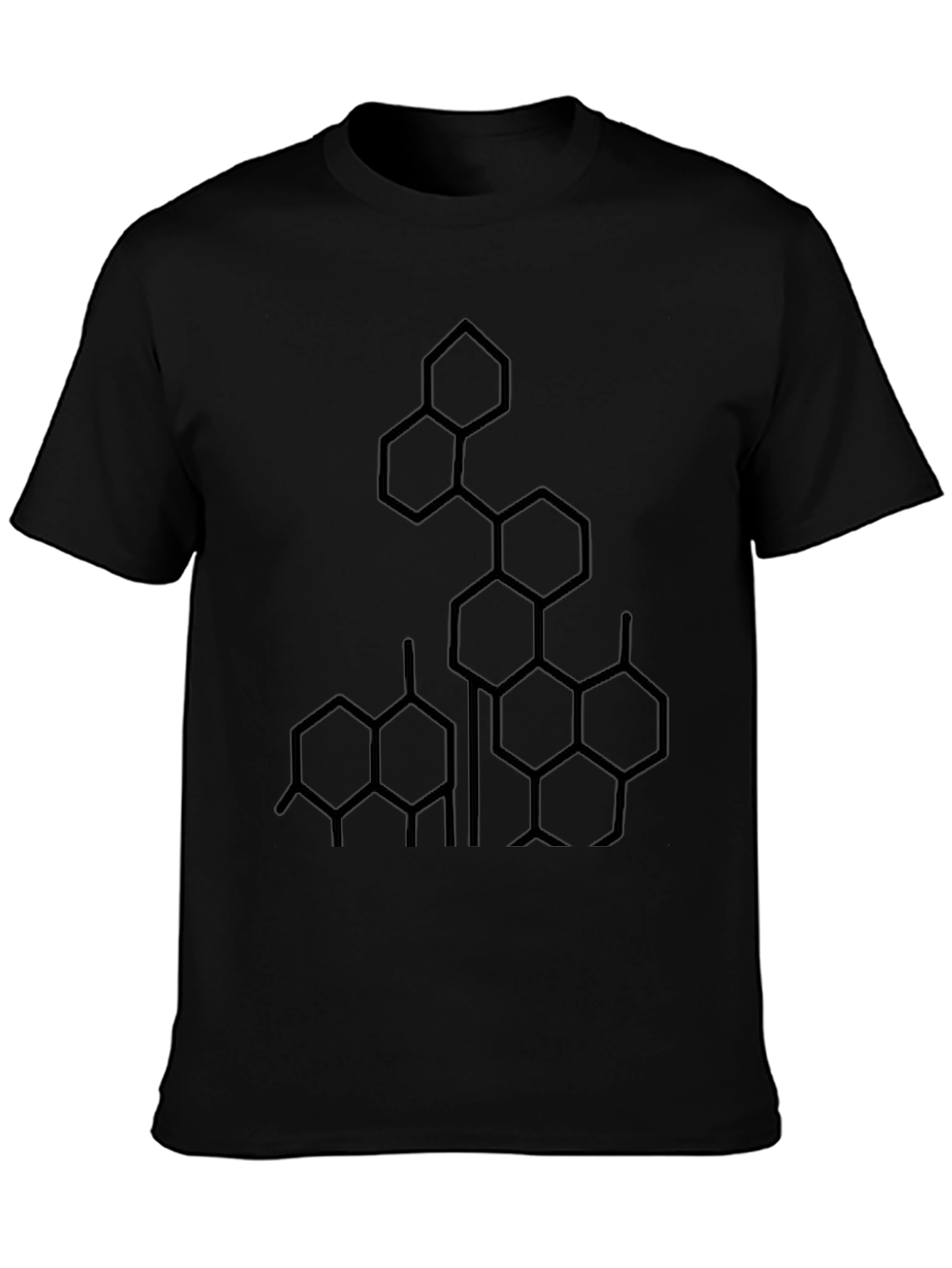 Geometric Graphic Tee - Modern Style