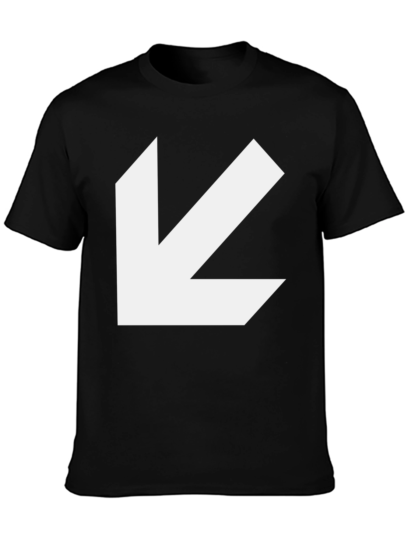 Bold Arrow Graphic Tee - Black Casual Style