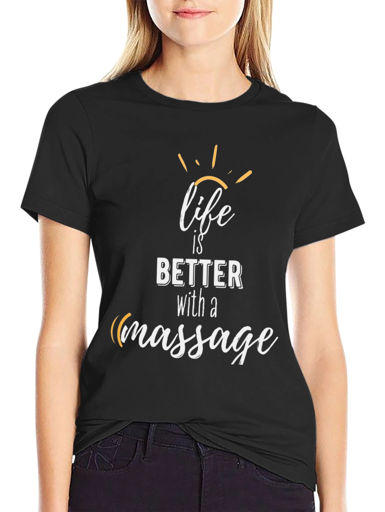 Life is Better with a Massage Graphic Tee