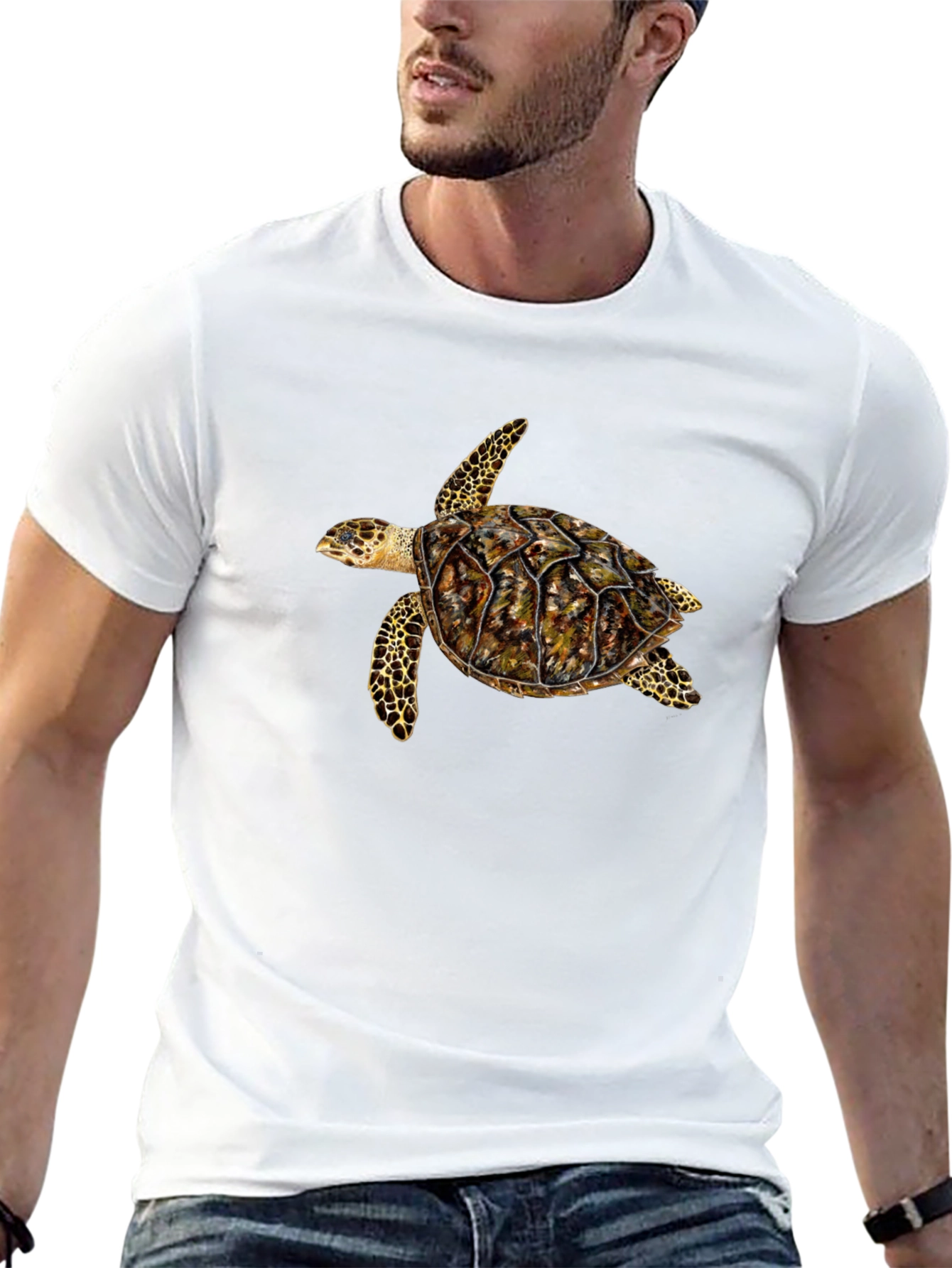 Sea Turtle Graphic Black T-Shirt