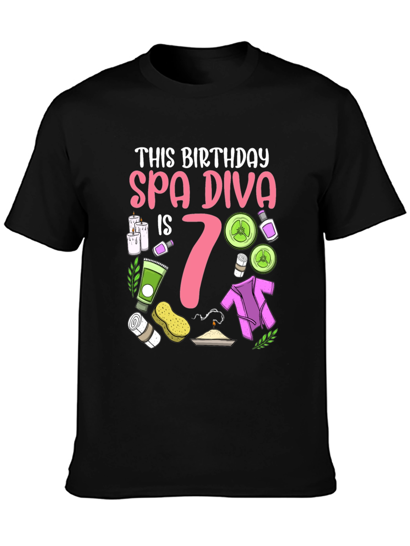Spa Diva 7th Birthday Shirt