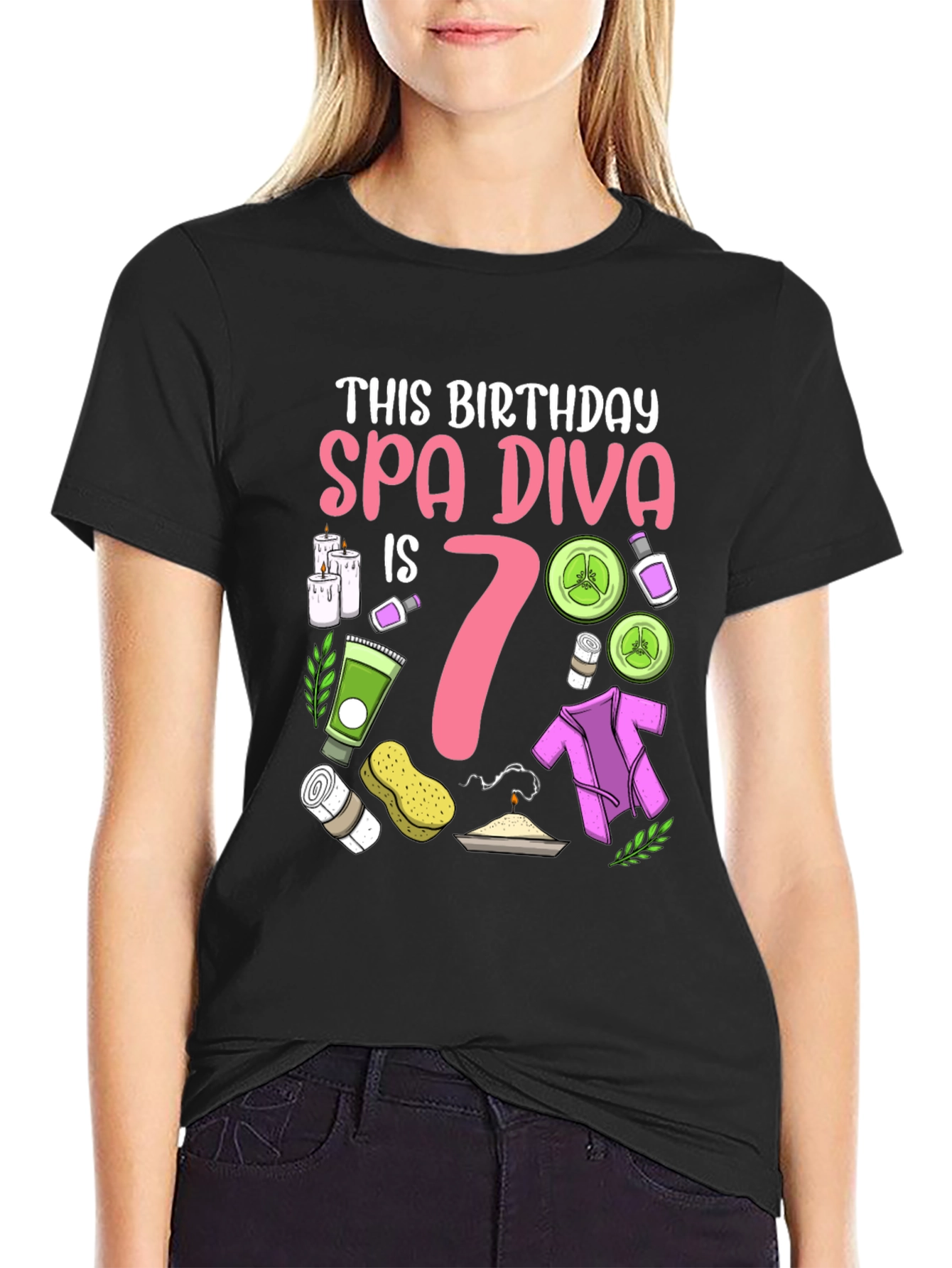 Spa Diva 7th Birthday Shirt