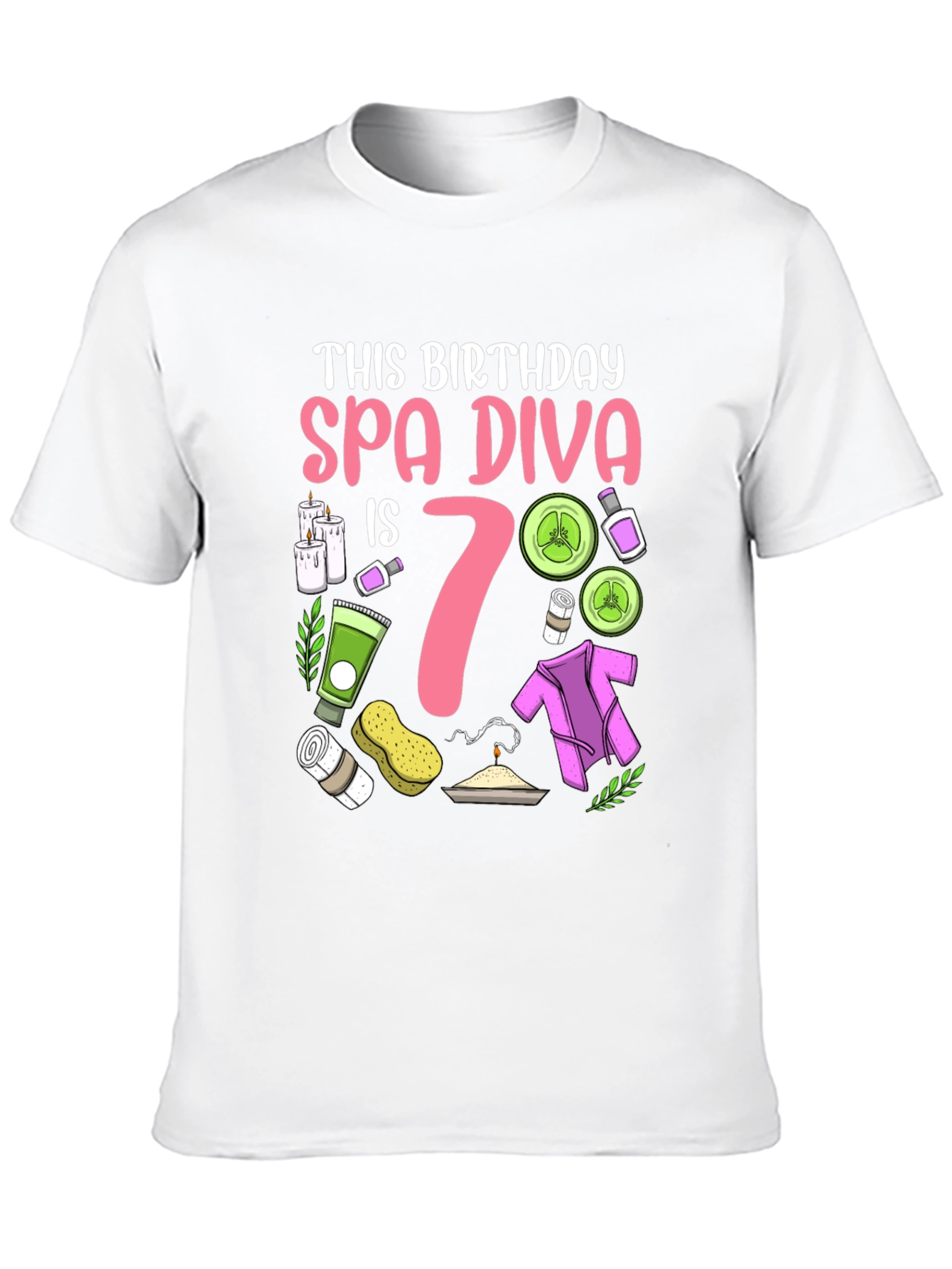 Spa Diva 7th Birthday Shirt