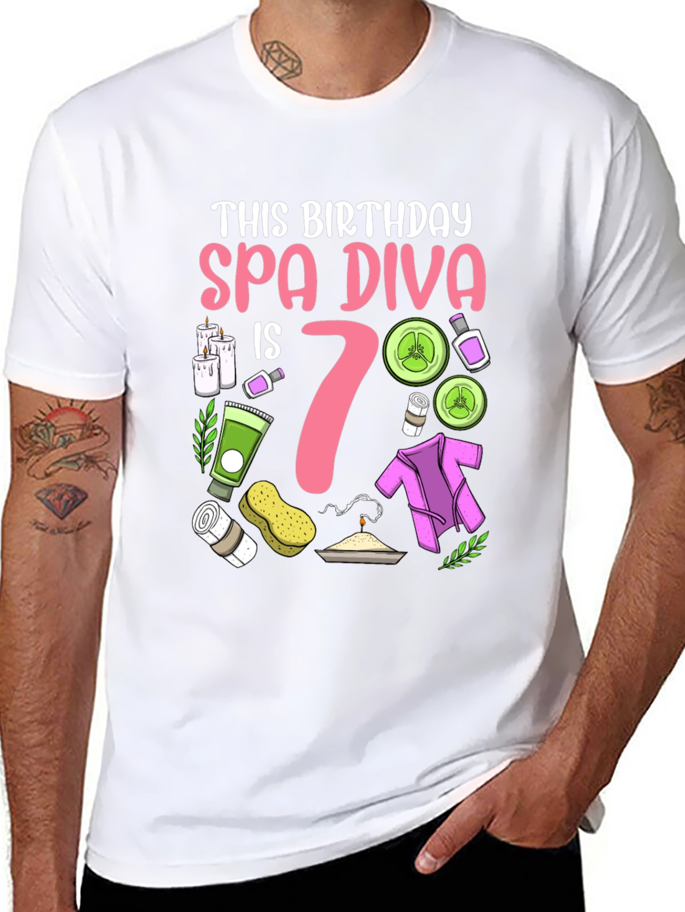 Spa Diva 7th Birthday Shirt