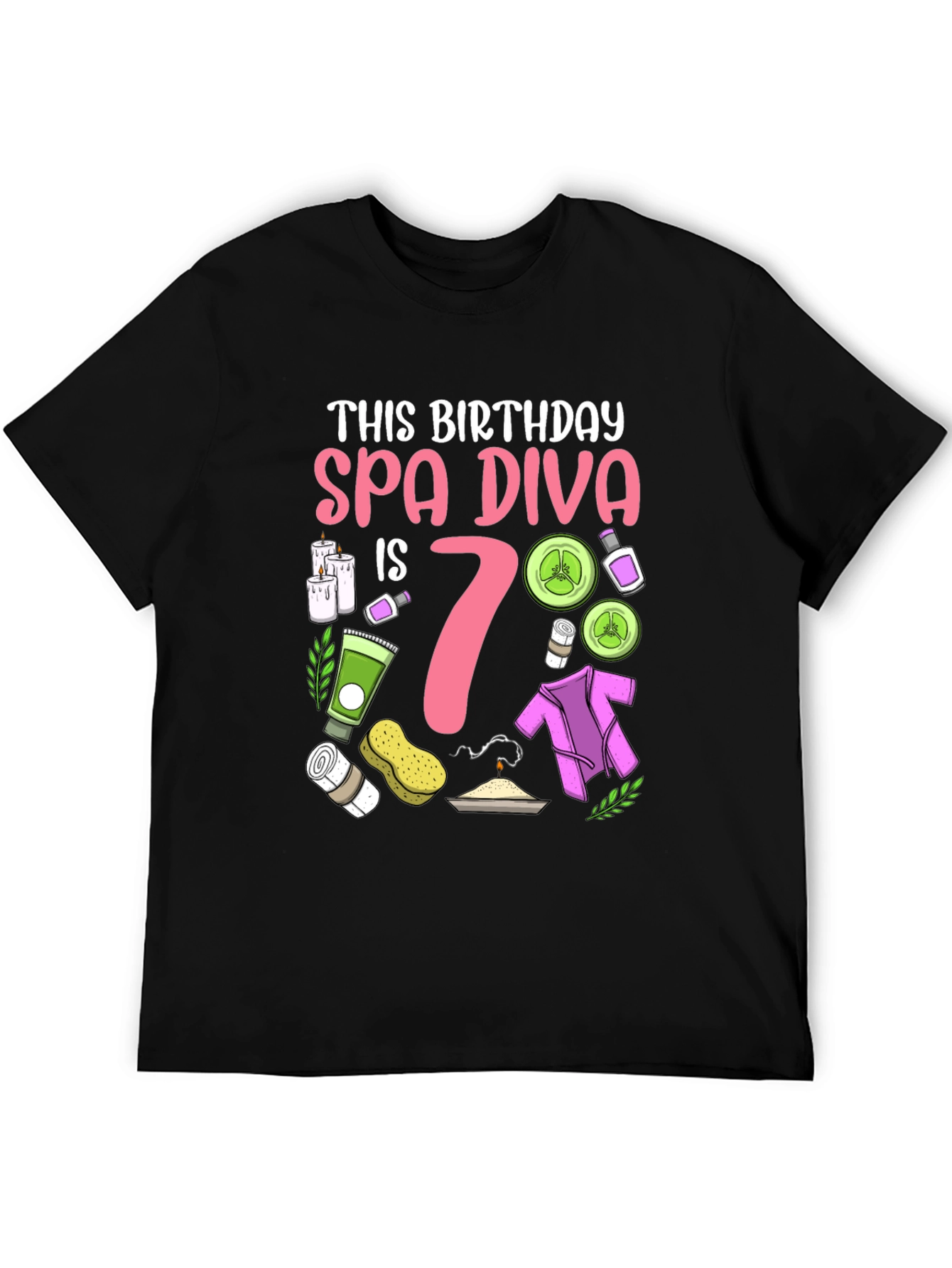 Spa Diva 7th Birthday Shirt