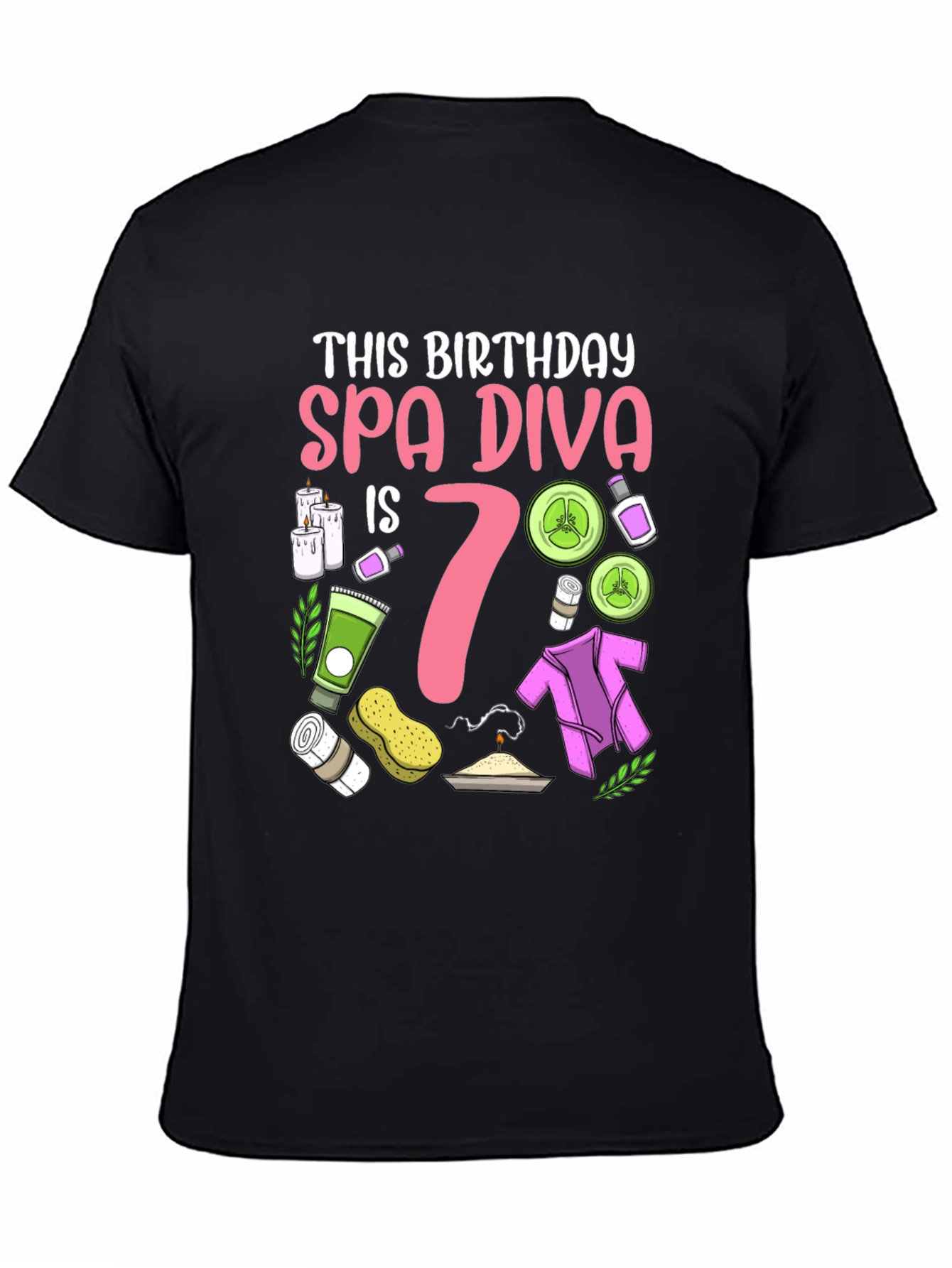 Spa Diva 7th Birthday Shirt