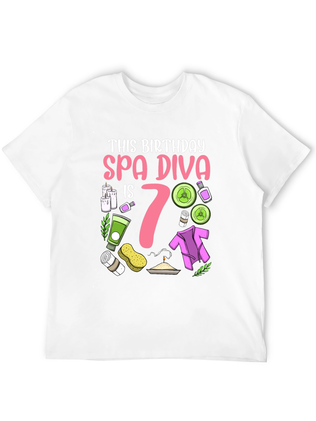 Spa Diva 7th Birthday Shirt