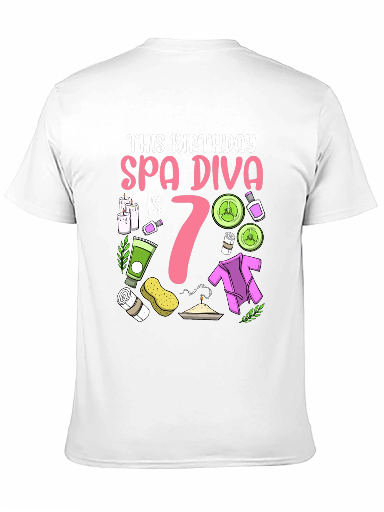 Spa Diva 7th Birthday Shirt