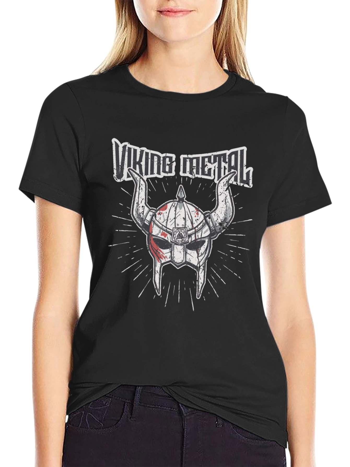 Viking Metal Graphic T-Shirt - Black Cotton Tee