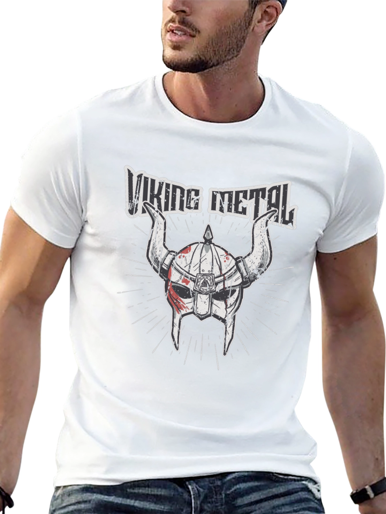 Viking Metal Graphic T-Shirt - Black Cotton Tee