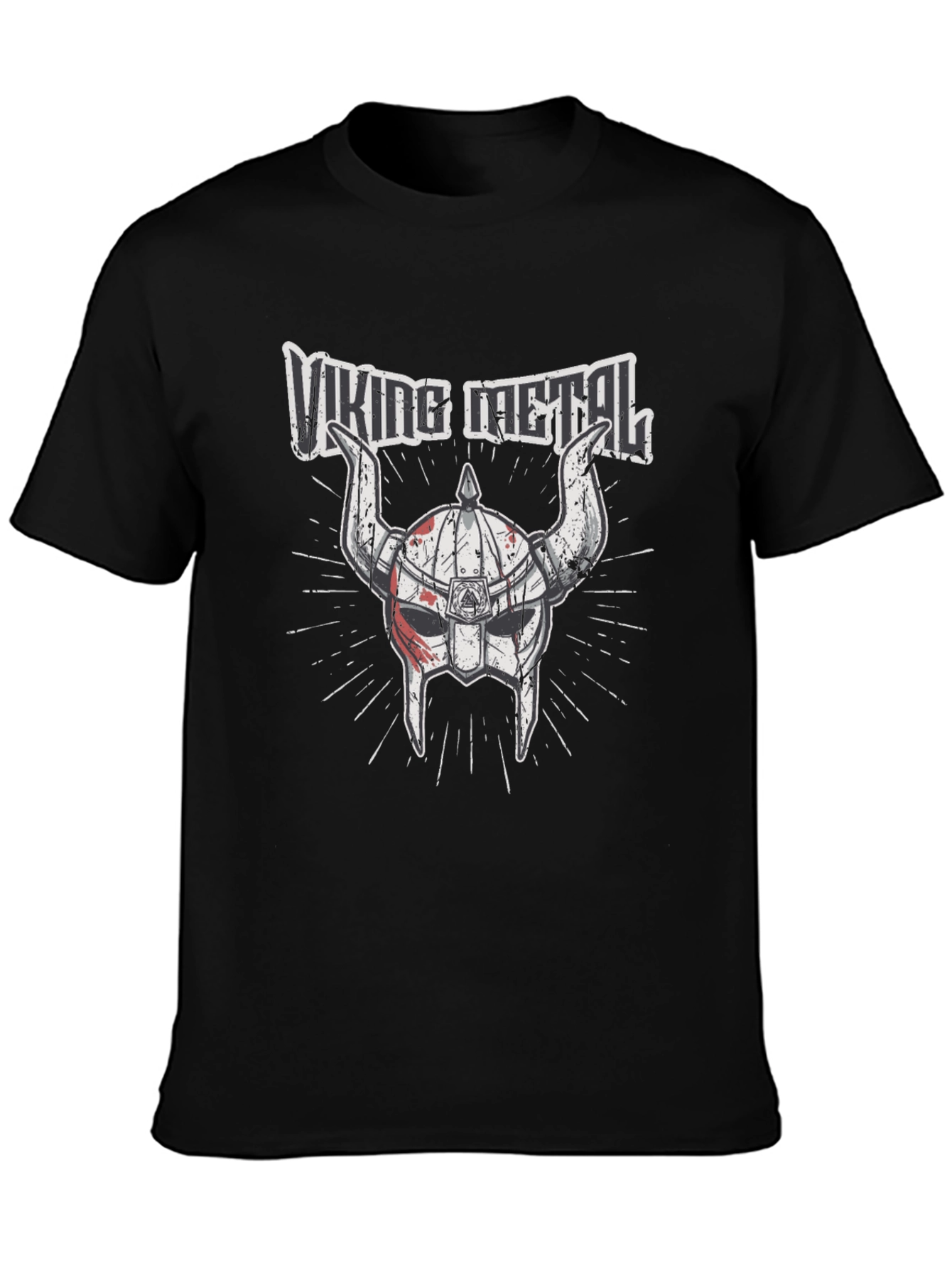 Viking Metal Graphic T-Shirt - Black Cotton Tee