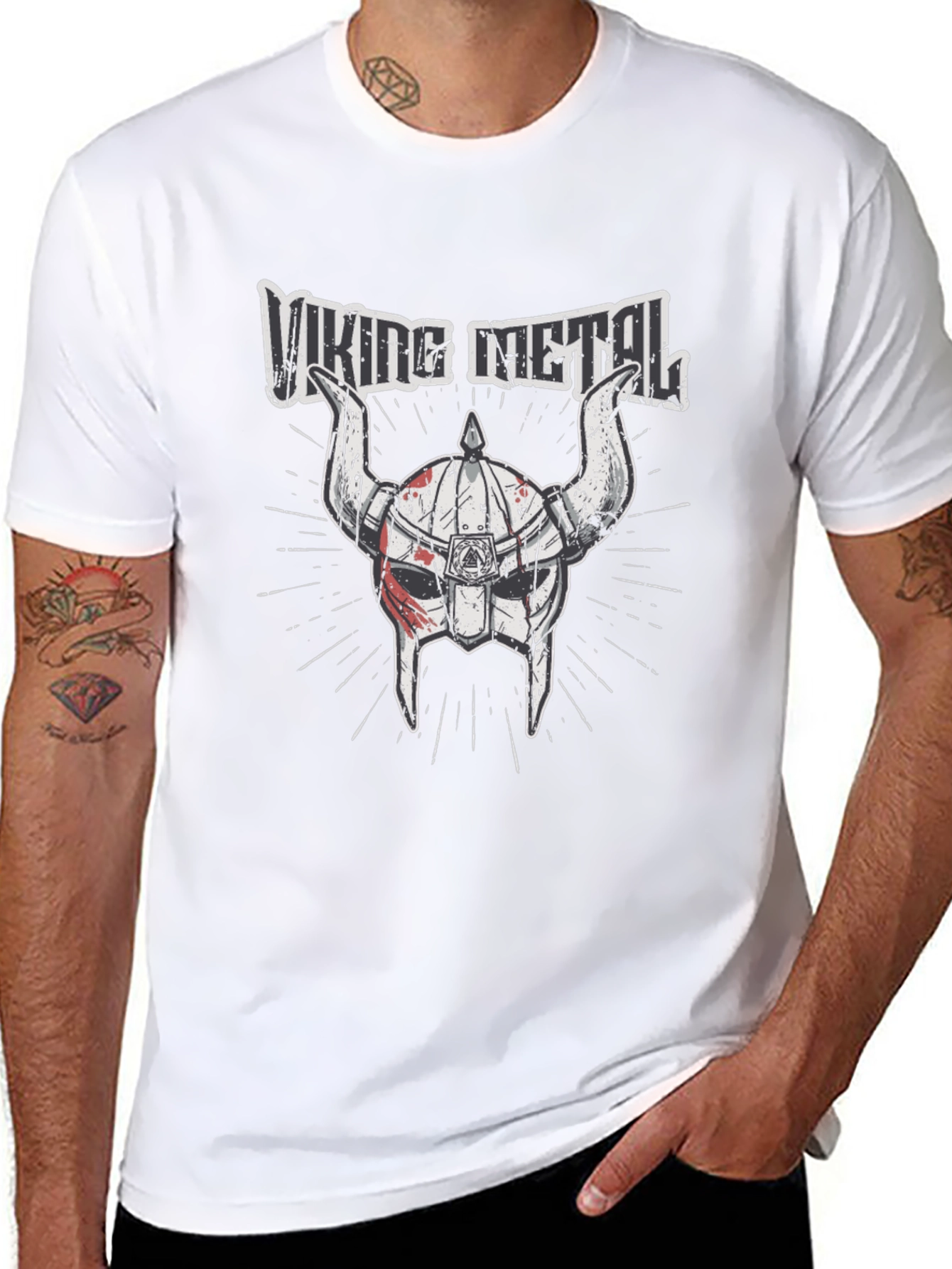 Viking Metal Graphic T-Shirt - Black Cotton Tee