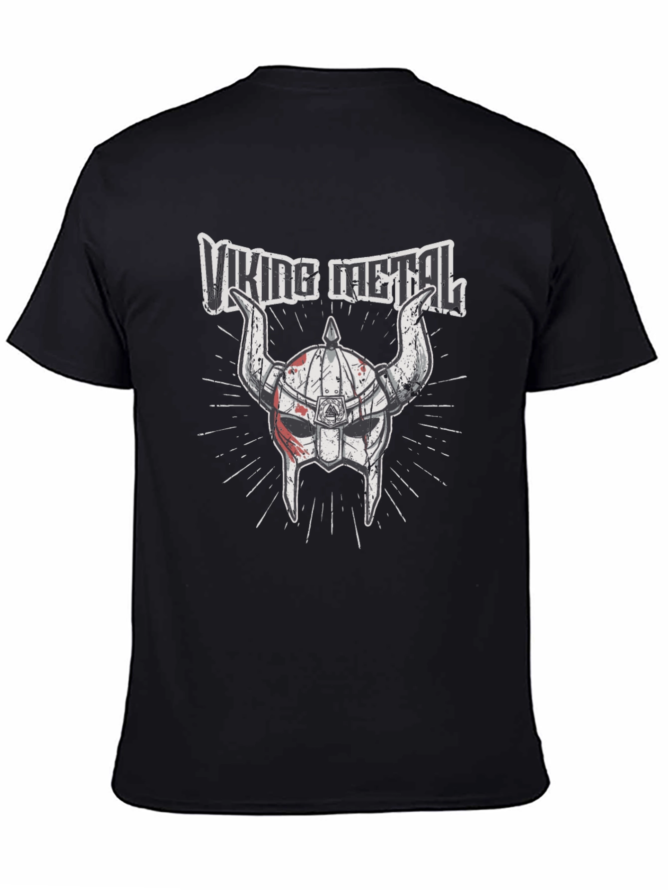 Viking Metal Graphic T-Shirt - Black Cotton Tee
