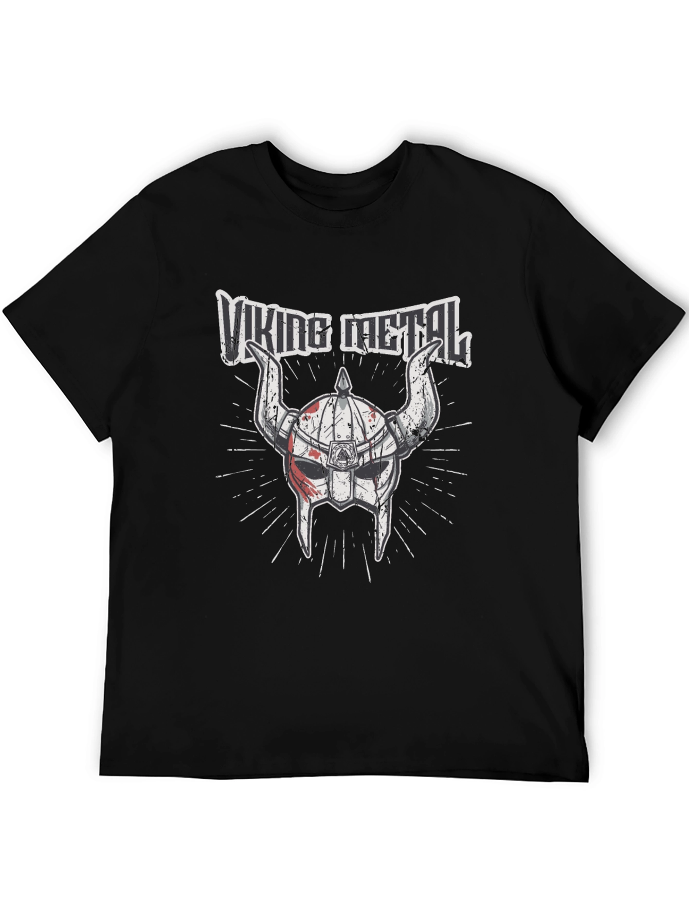 Viking Metal Graphic T-Shirt - Black Cotton Tee