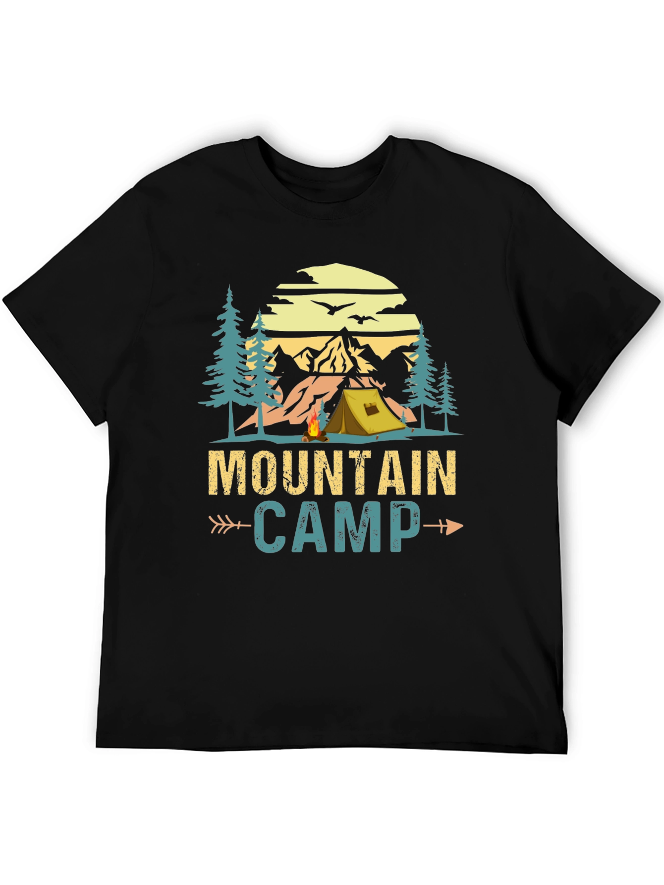 Mountain Camp Graphic Tee - Adventure Awaits!