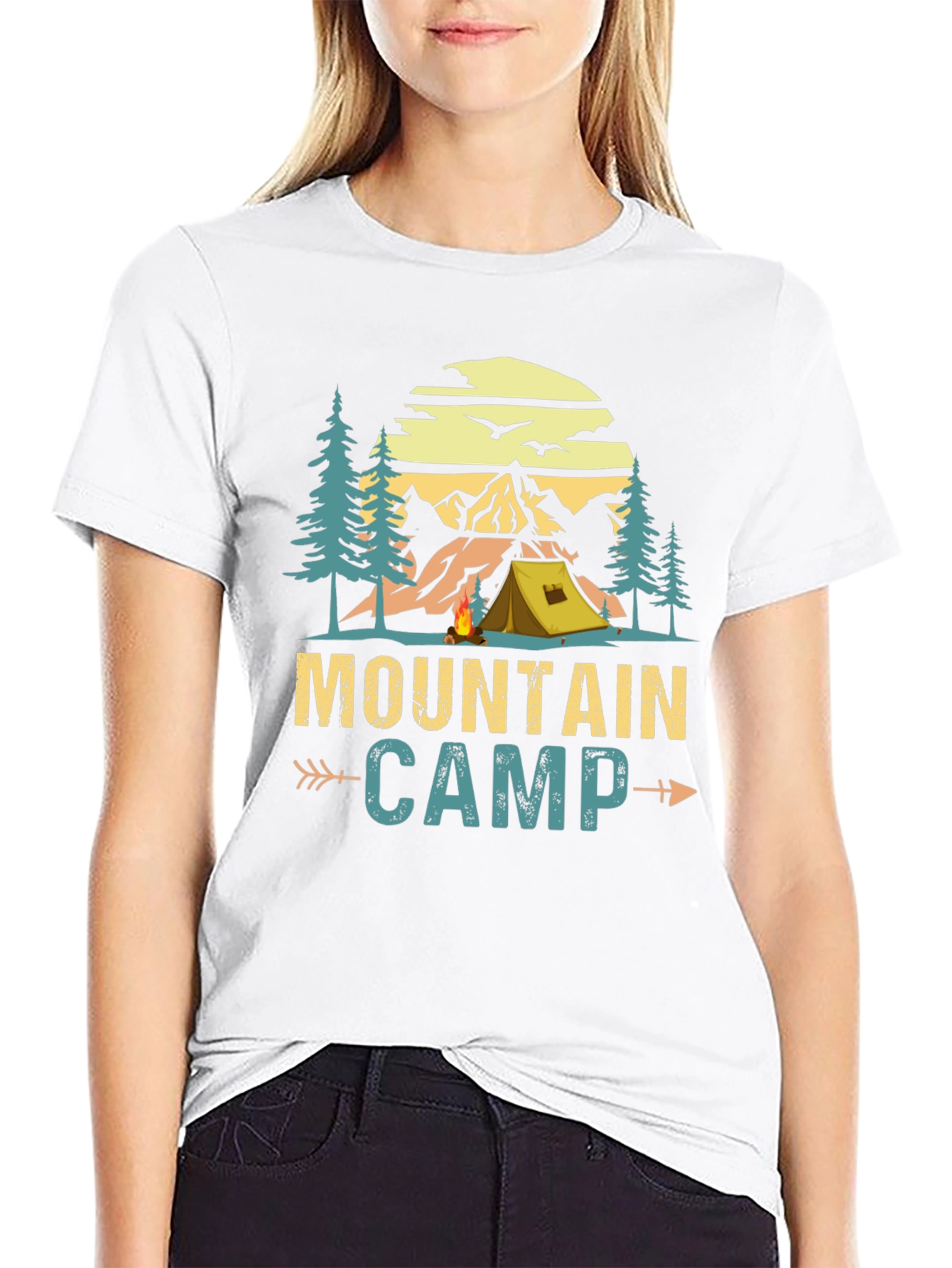 Mountain Camp Graphic Tee - Adventure Awaits!