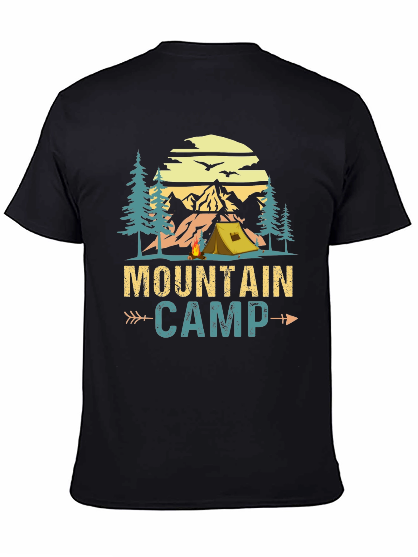 Mountain Camp Graphic Tee - Adventure Awaits!