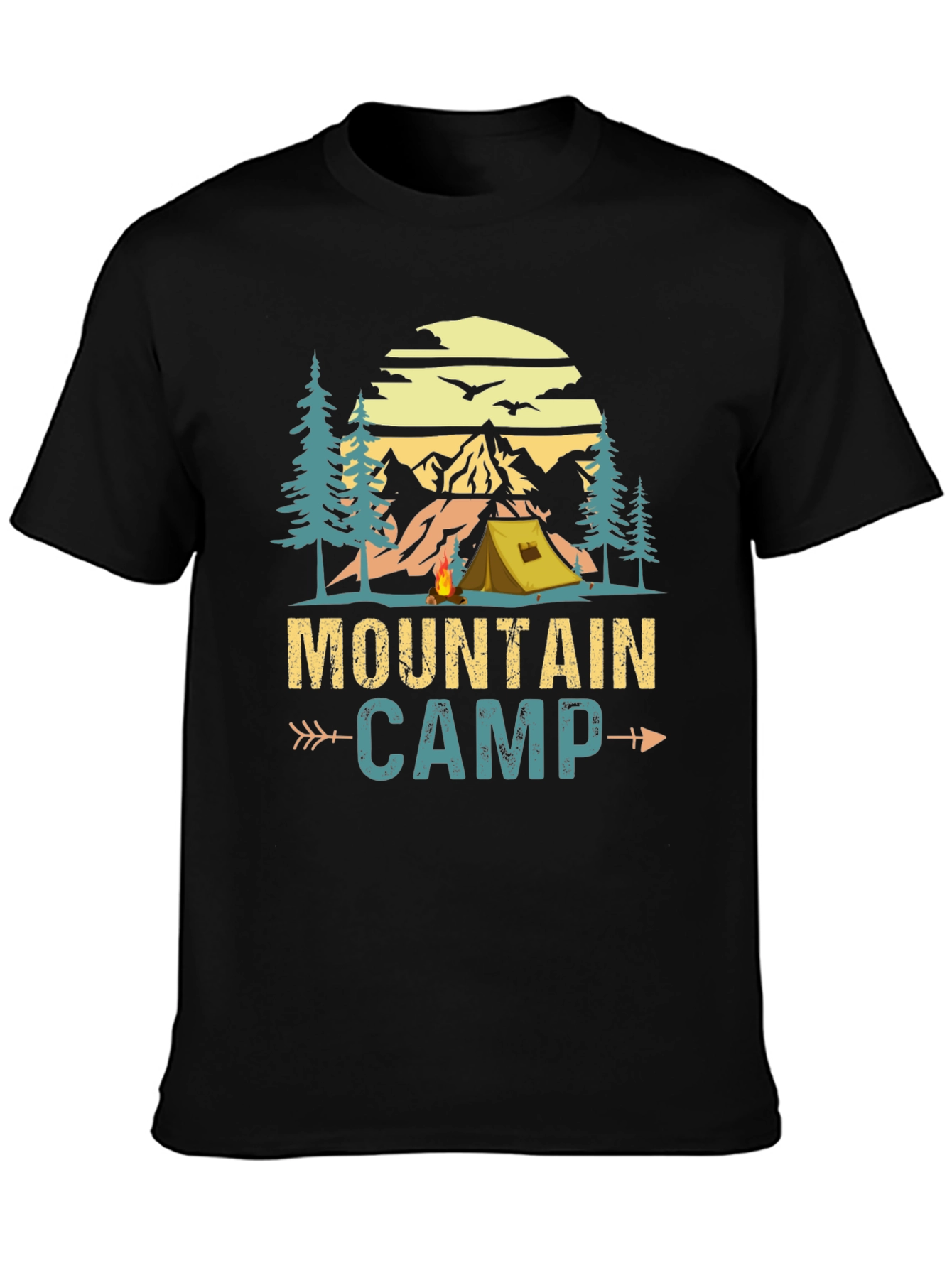 Mountain Camp Graphic Tee - Adventure Awaits!