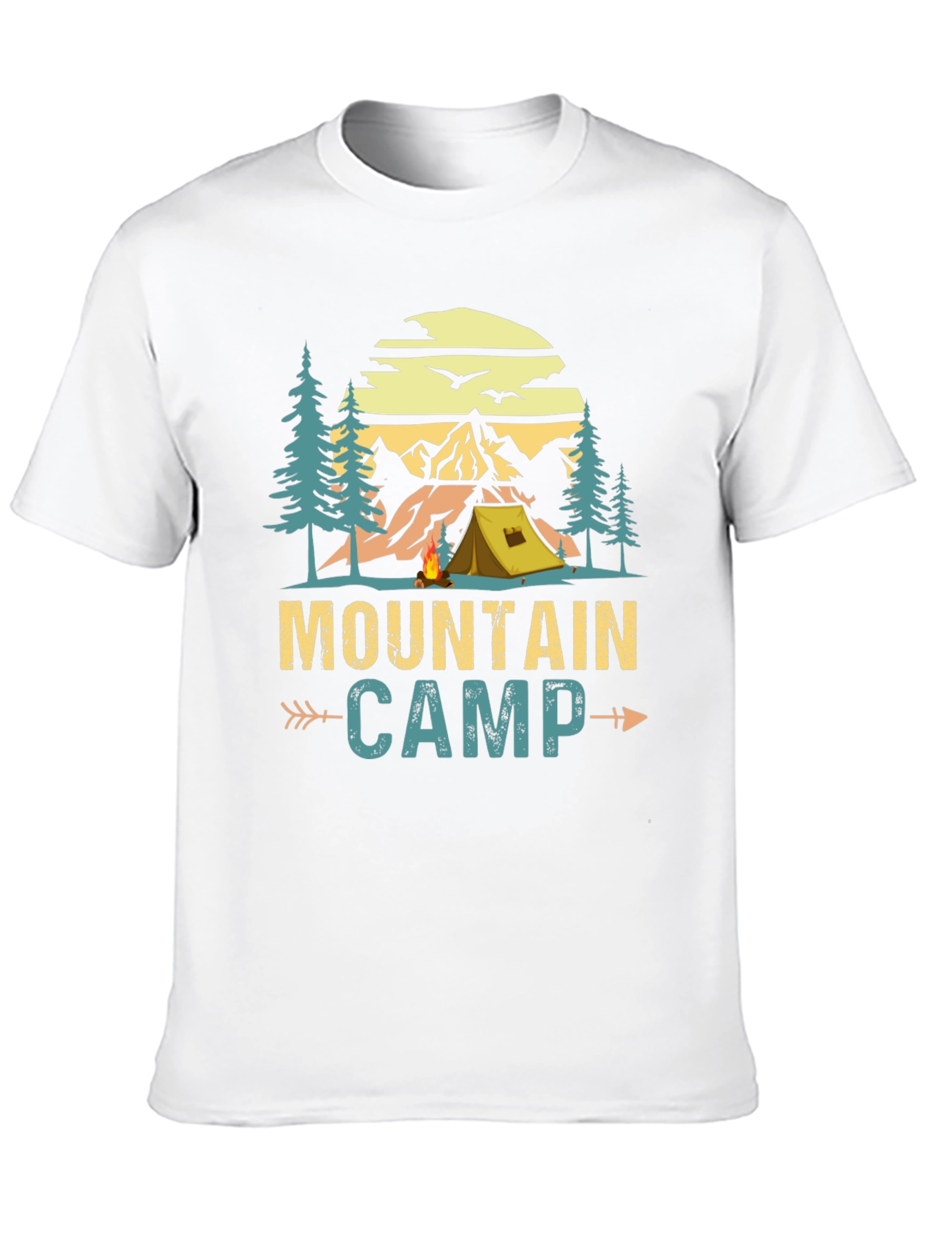 Mountain Camp Graphic Tee - Adventure Awaits!