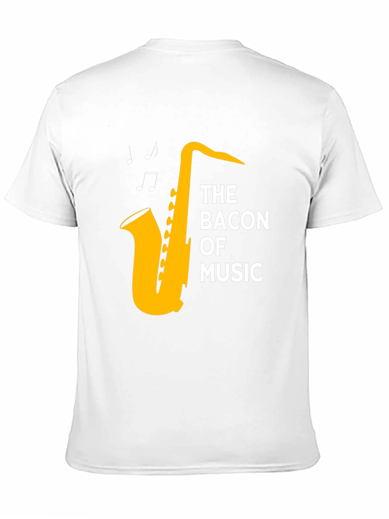 The Bacon of Music Saxophone T-Shirt - Black