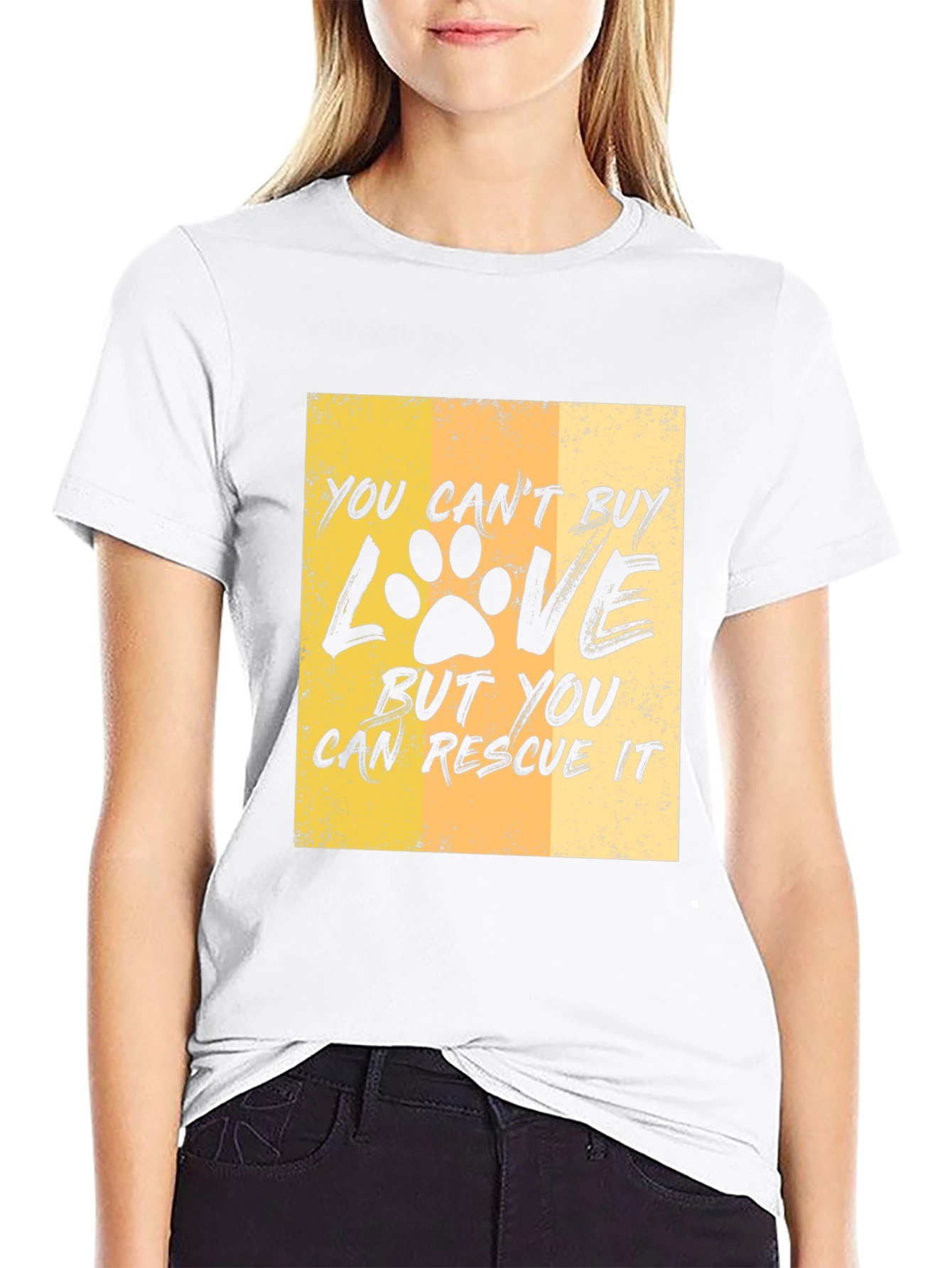 Rescue Dog Lover T-Shirt: You Cant Buy Love
