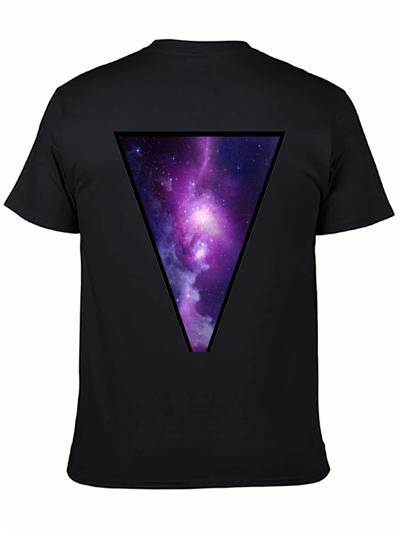 Galaxy Triangle Graphic T-Shirt - Trendy Casual Wear