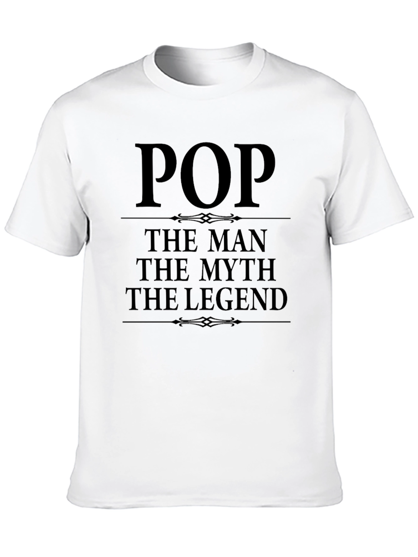 Pop The Man Myth Legend Black T-Shirt