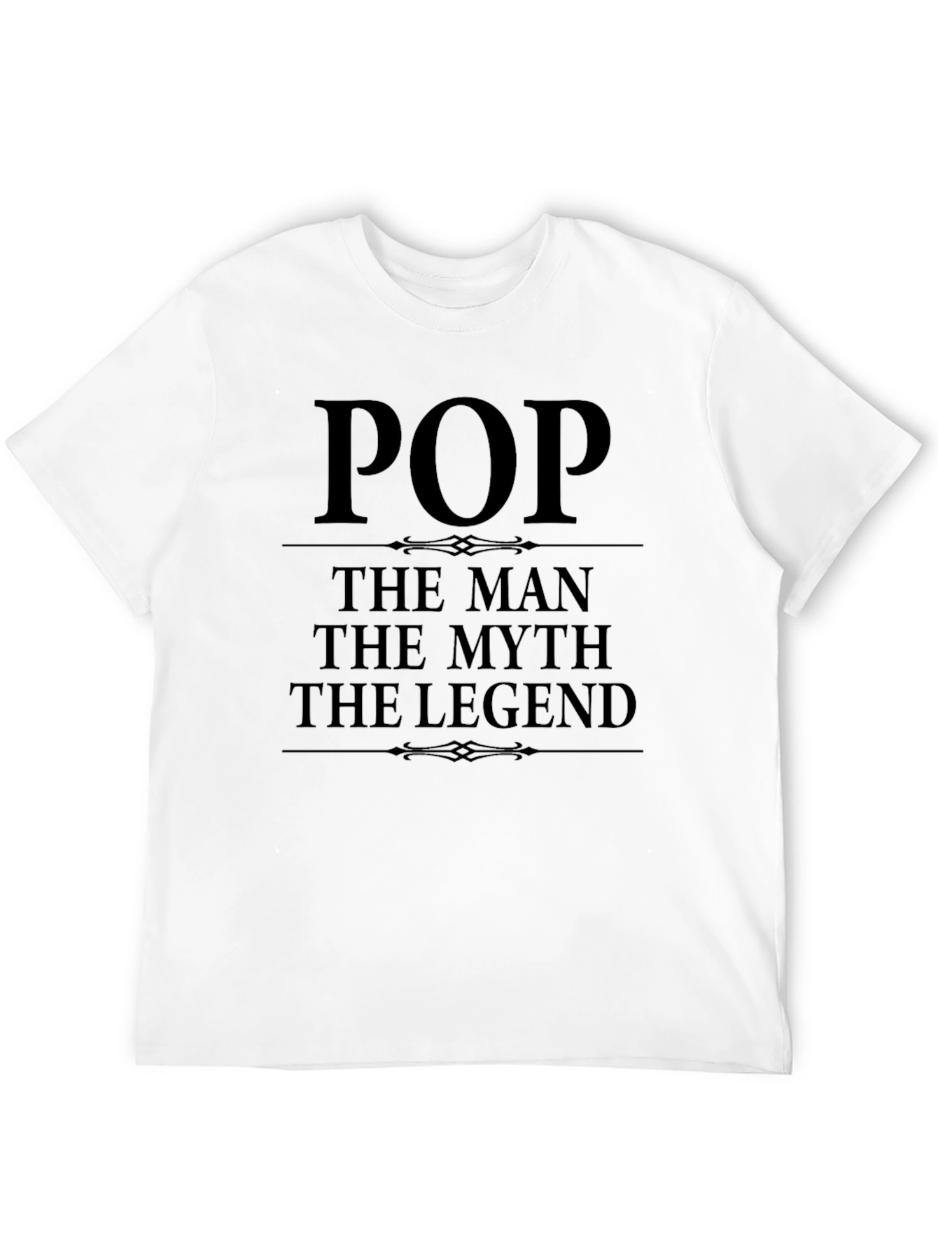 Pop The Man Myth Legend Black T-Shirt