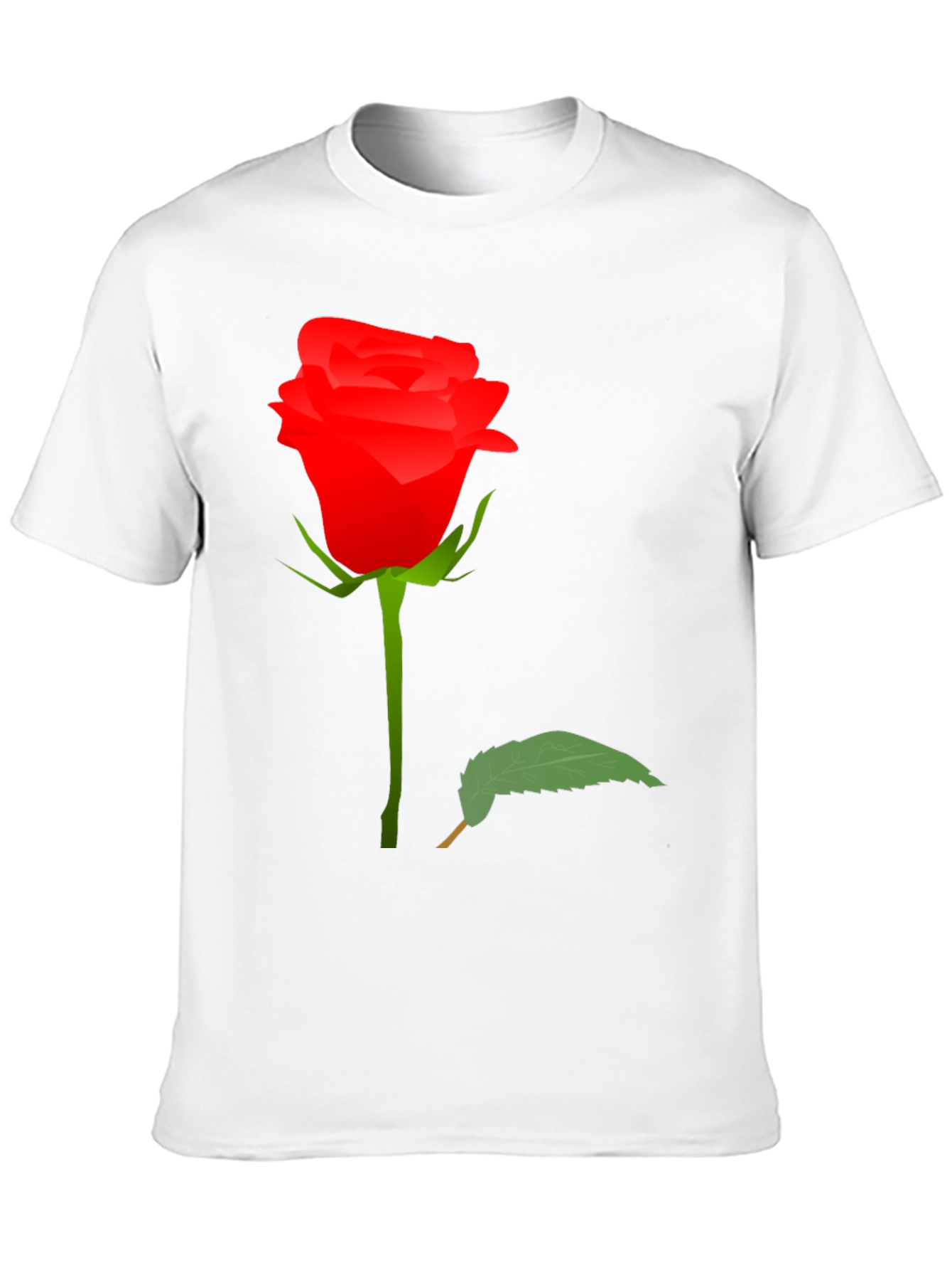 Rose Graphic T-Shirt - Elegant Floral Design