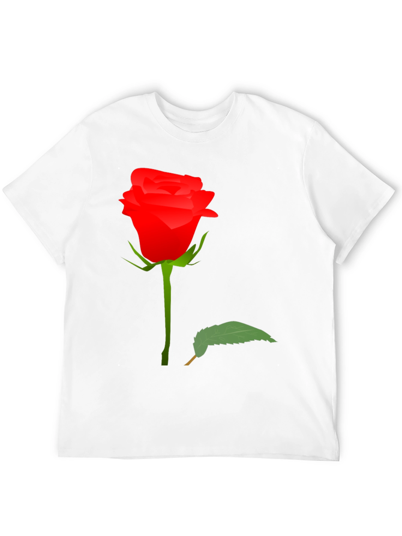 Rose Graphic T-Shirt - Elegant Floral Design