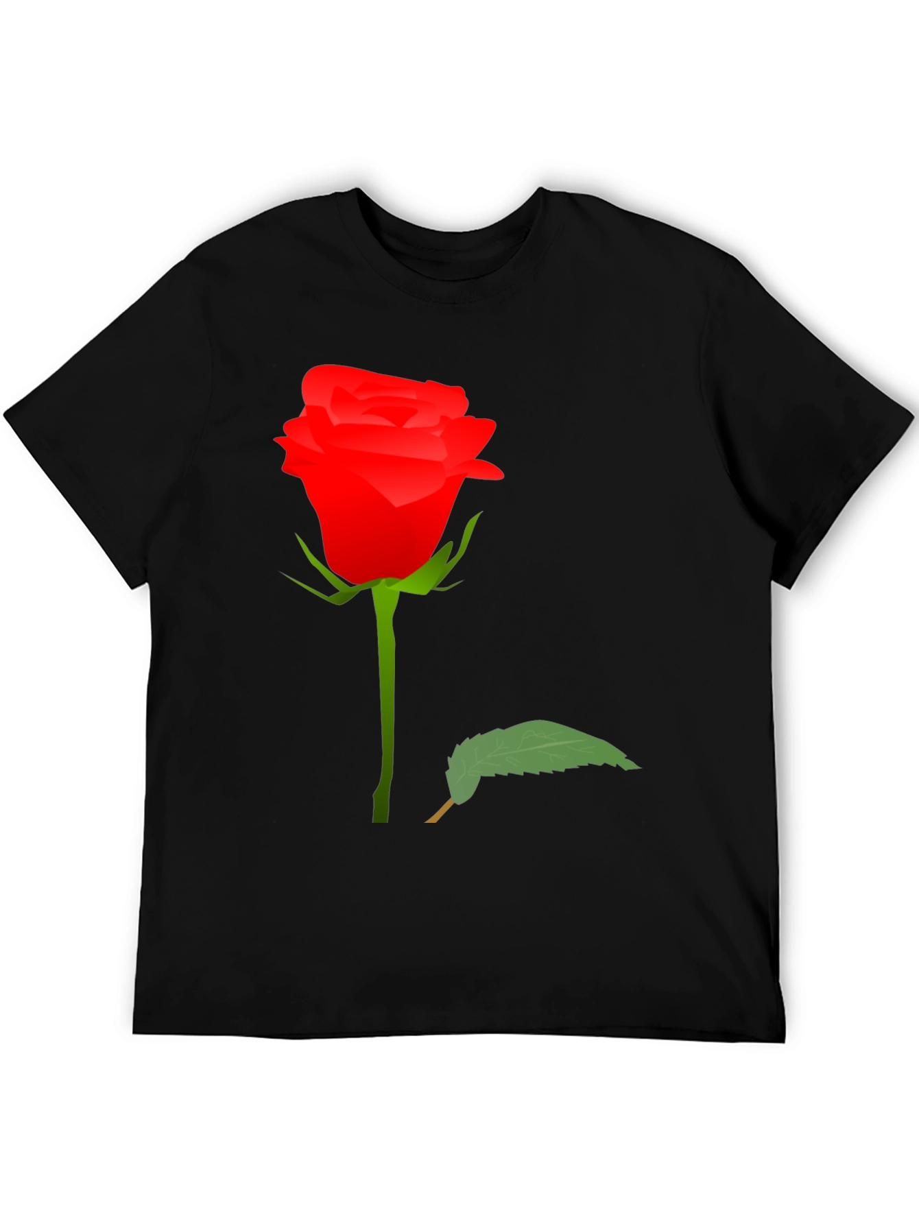 Rose Graphic T-Shirt - Elegant Floral Design
