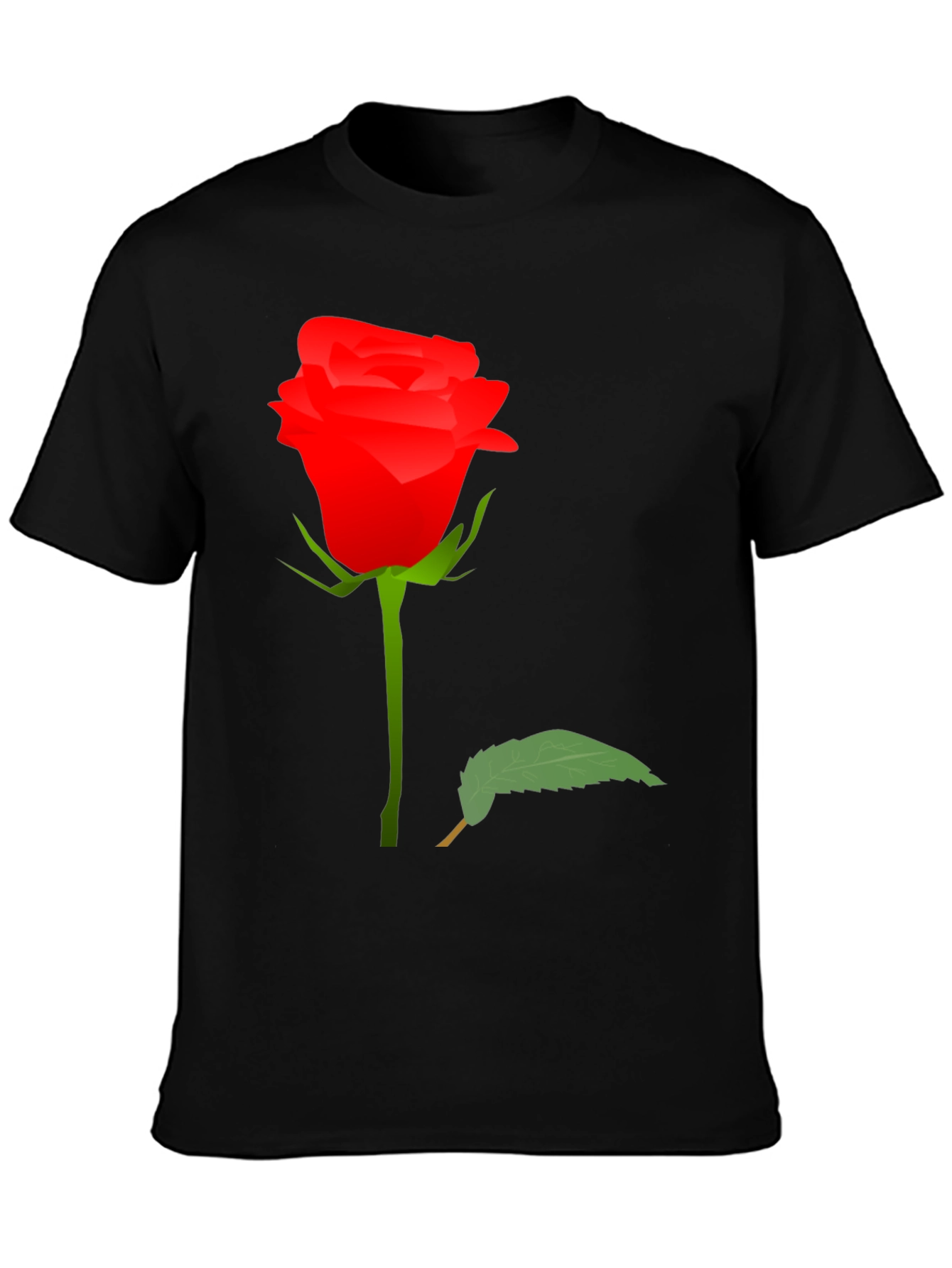 Rose Graphic T-Shirt - Elegant Floral Design