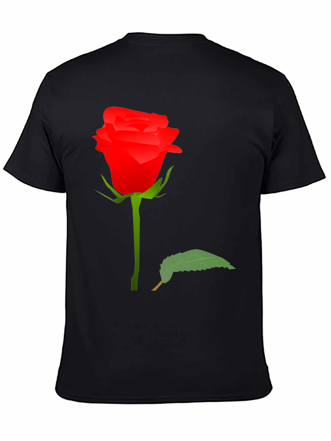 Rose Graphic T-Shirt - Elegant Floral Design