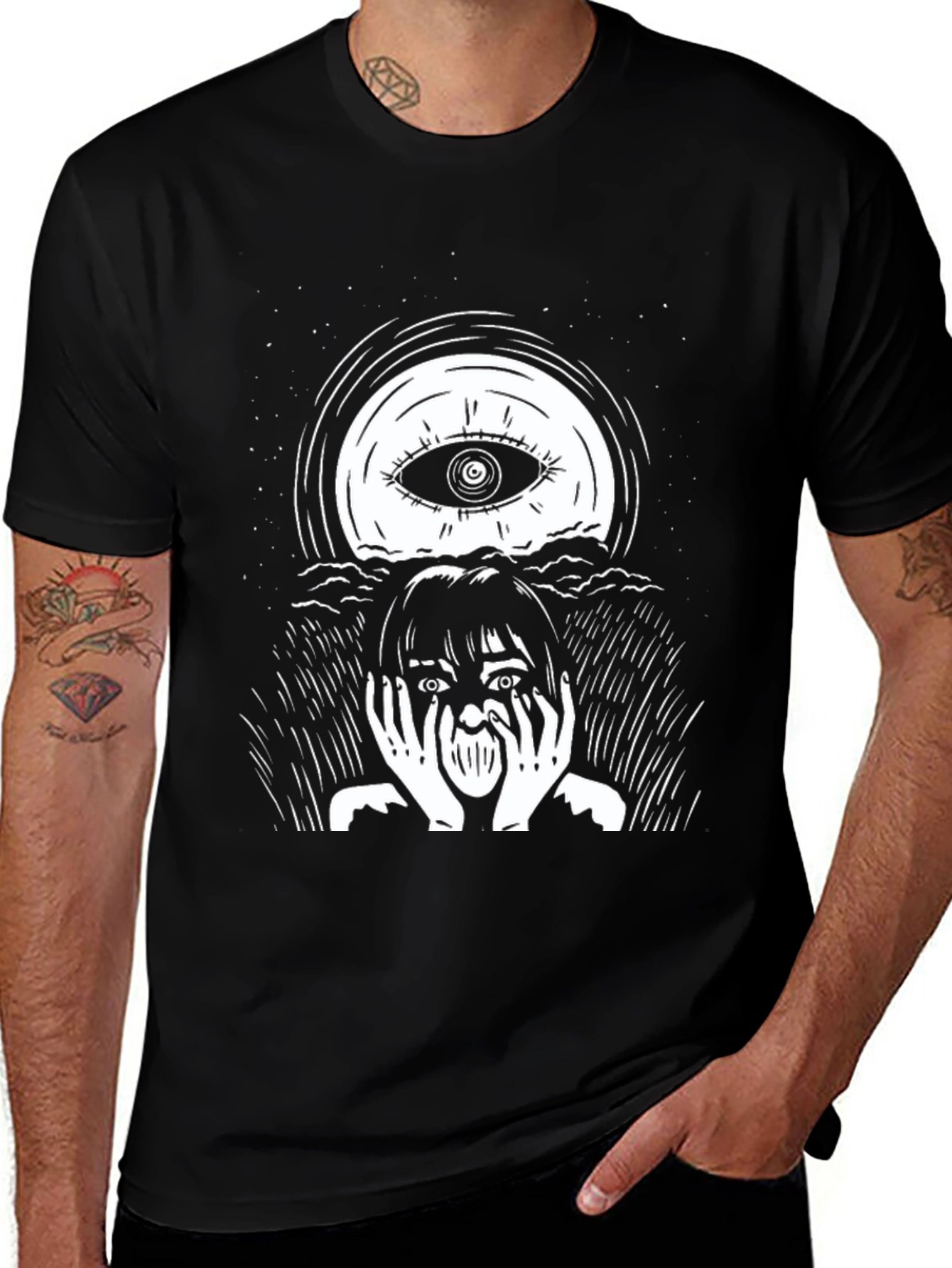 Eye See You Graphic T-Shirt - Black