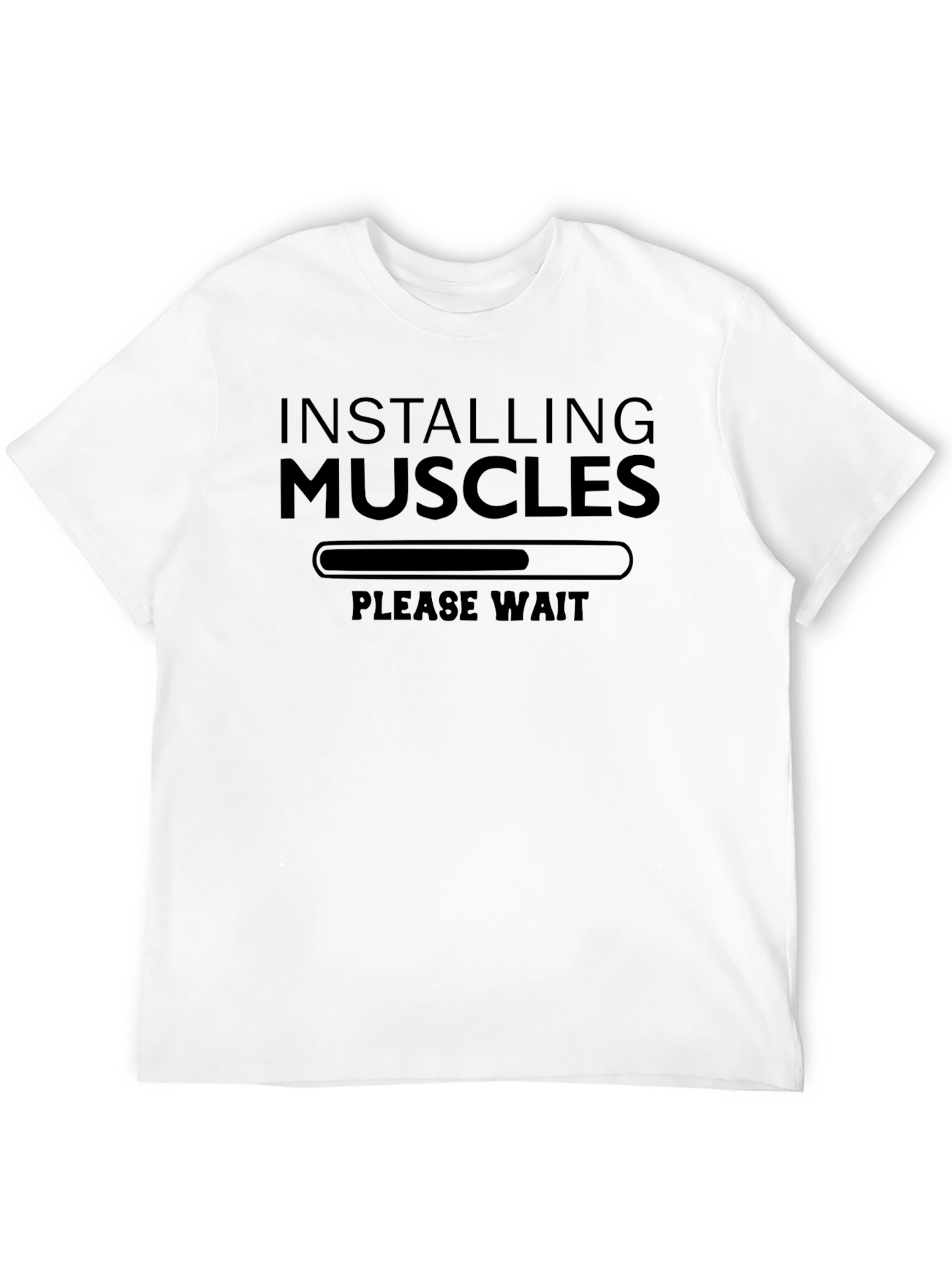 Installing Muscles T-Shirt - Funny Workout Gym Tee