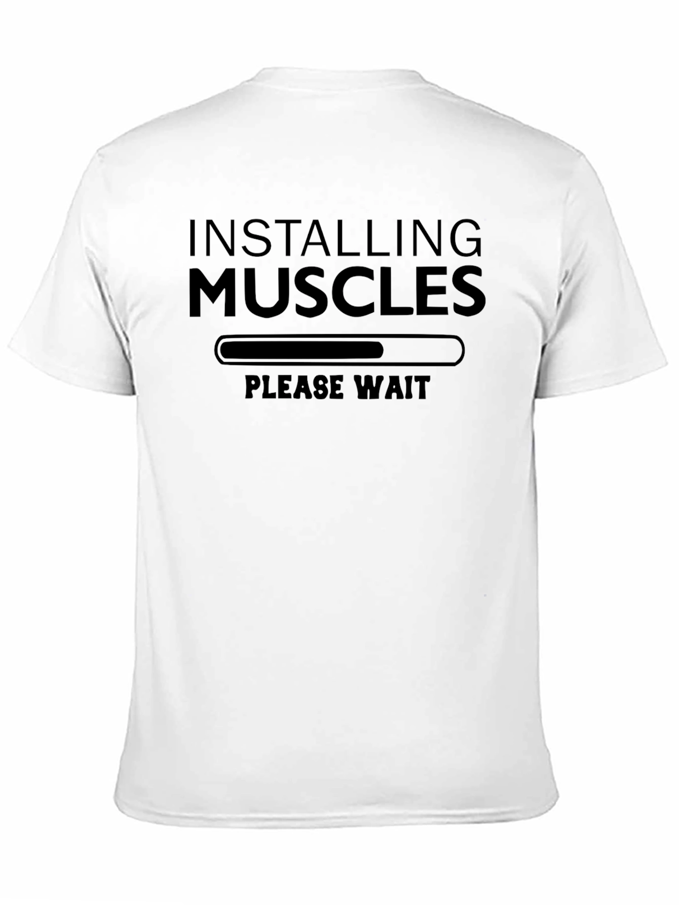 Installing Muscles T-Shirt - Funny Workout Gym Tee