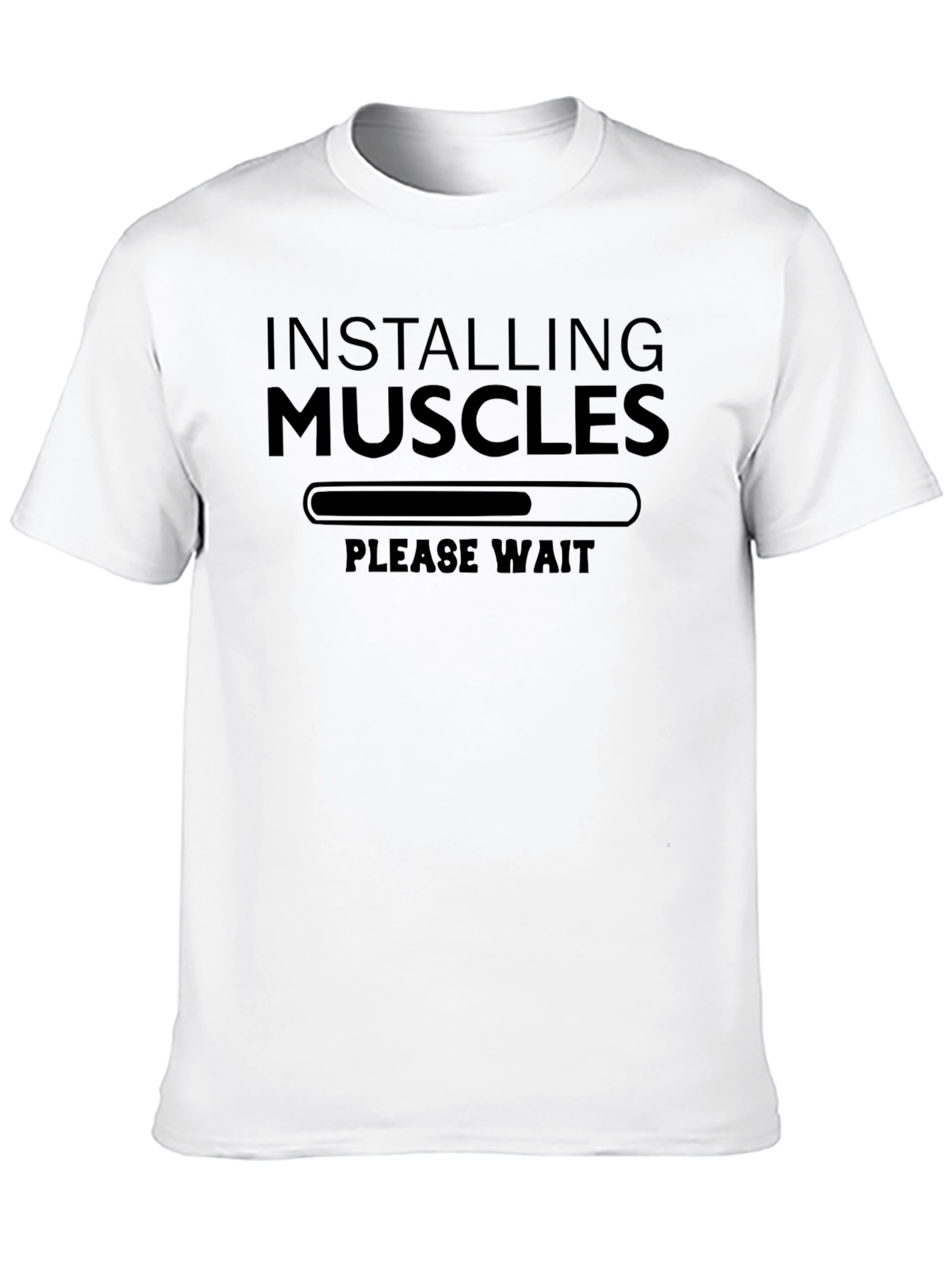 Installing Muscles T-Shirt - Funny Workout Gym Tee
